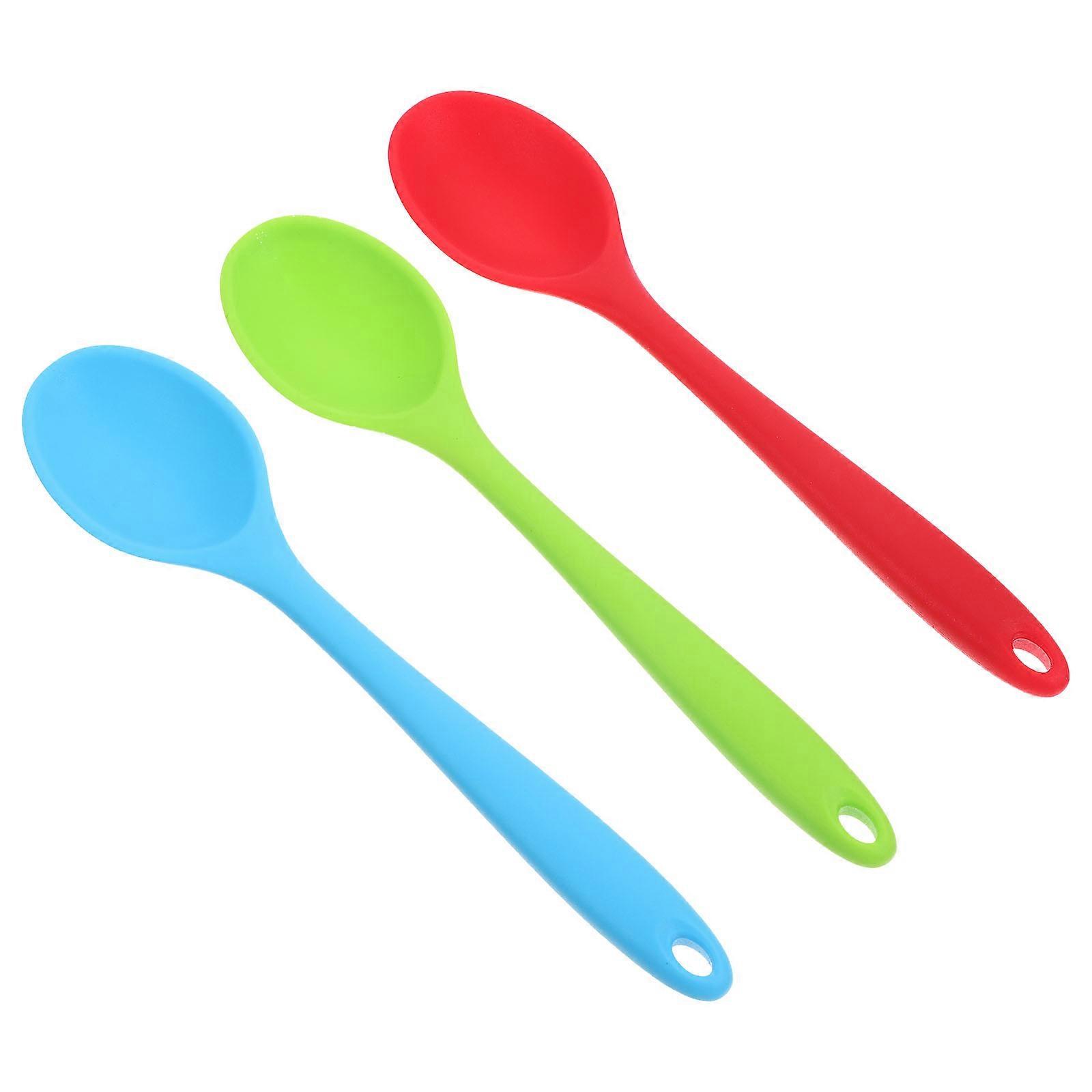 Soup Spoon Silicone for Cooking 9Pcs Kitchen Utensils Assorted Colors