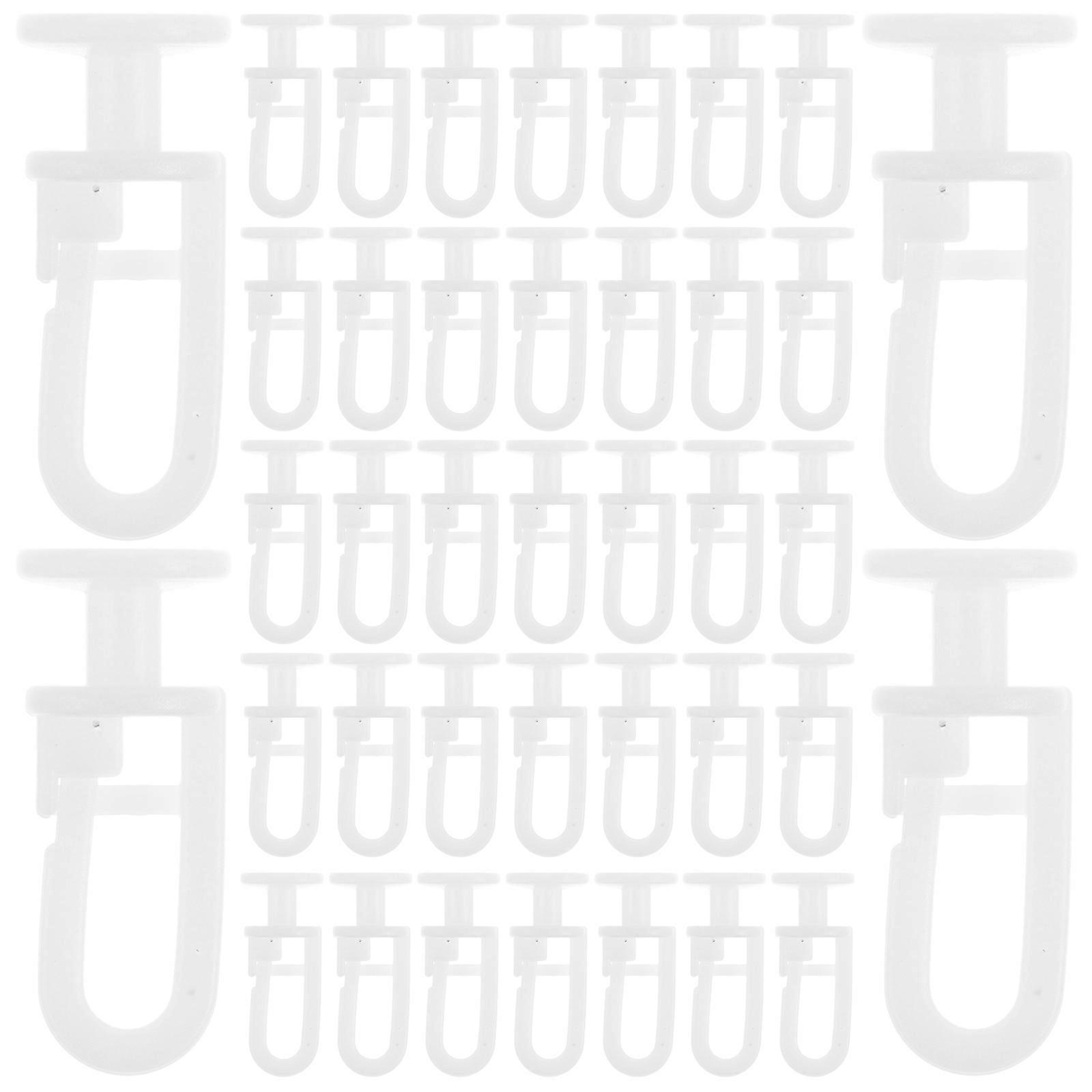 Sliding Curtain Track With 150Pcs Hooks For Bedrooms And Offices Made Of POM Material Ensuring Load Bearing Capacity