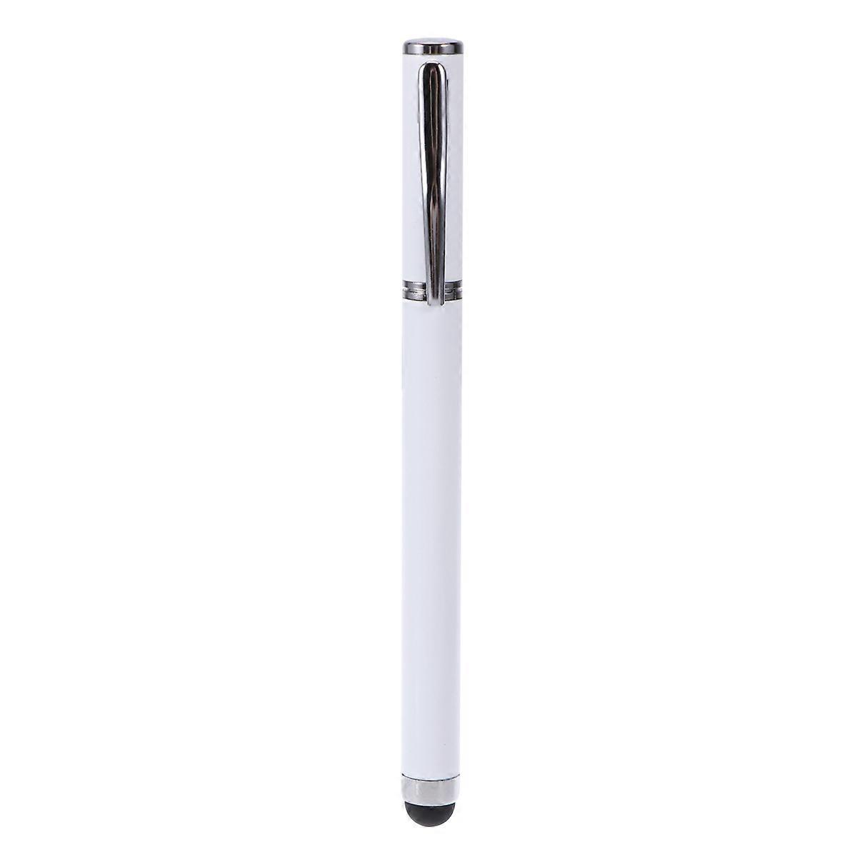 Computer Capacitive Pens Metal Capacitive Pen for Writing Use 3Pcs White