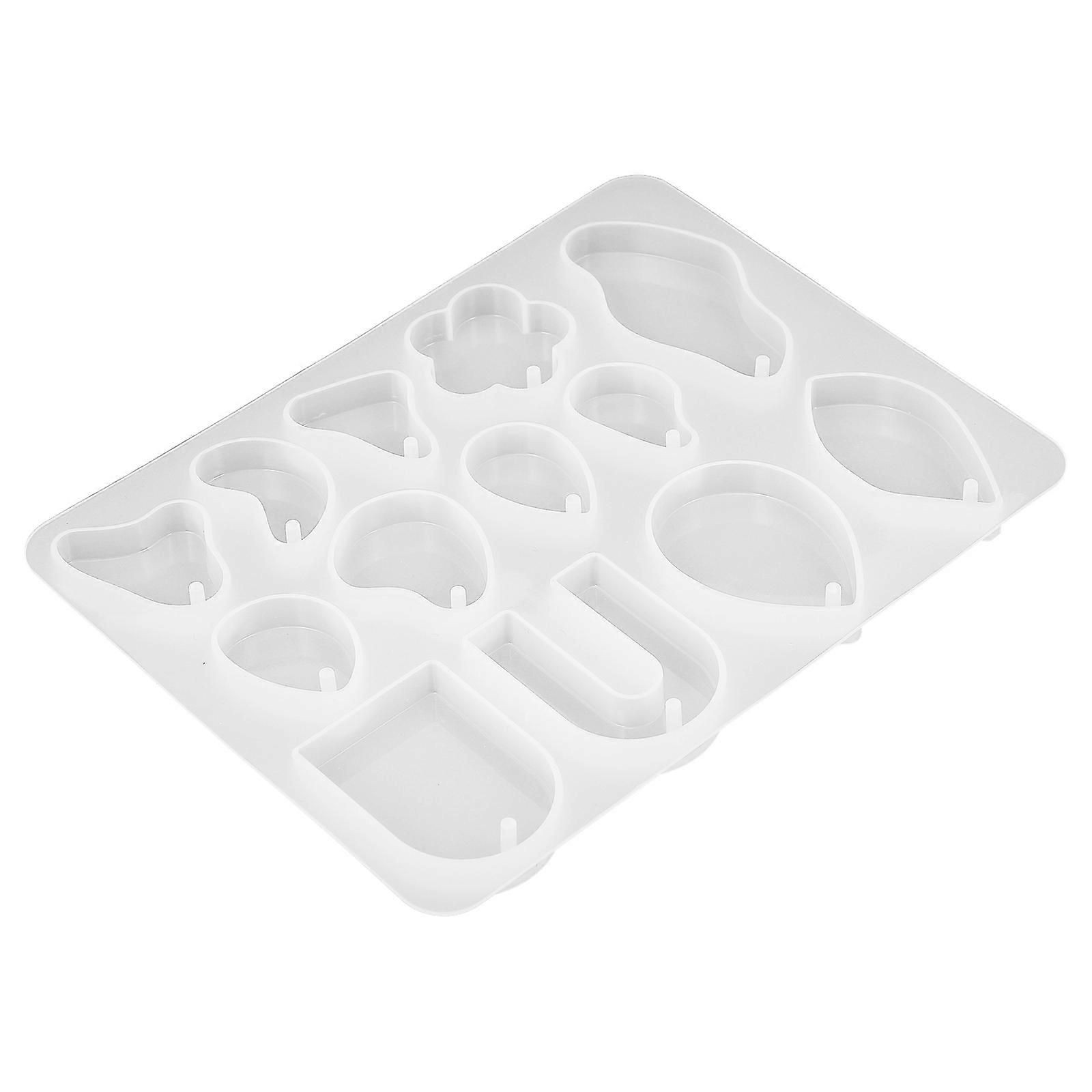 Silicone Casting Earring Mold 2Pcs For Craft Making DIY Pendants Non-Stick Surface Suitable For Home Workshop