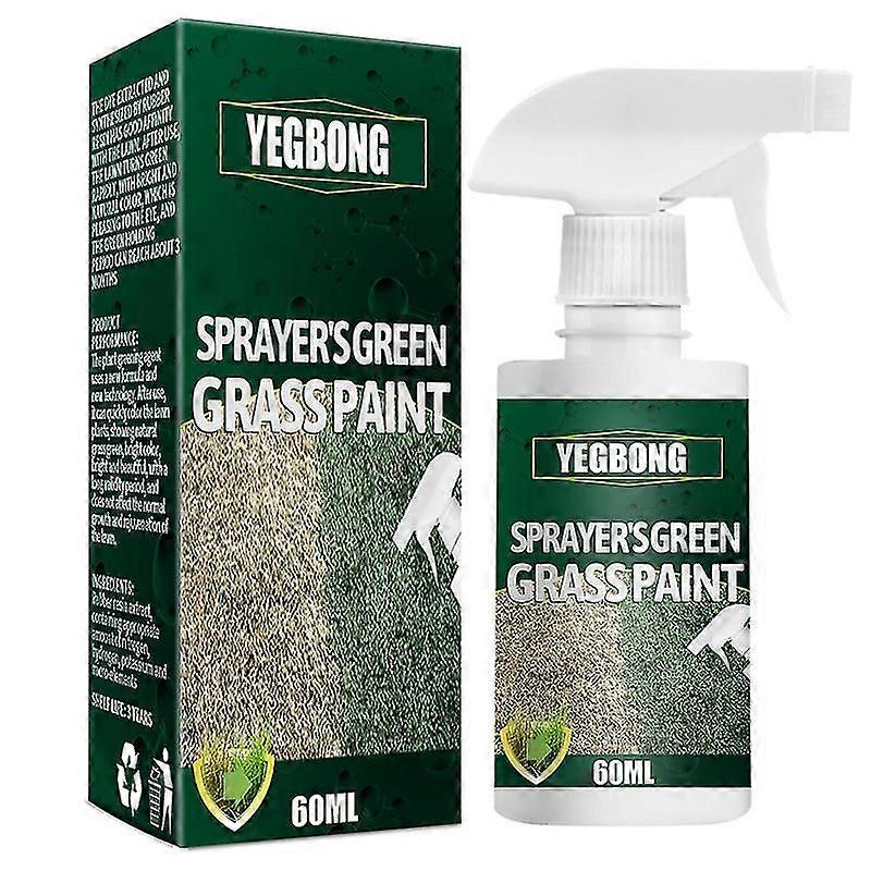 Grønn gressmalingsspray langvarig torvmaling forbedrer patchy sovende gulende gress for gressgress
