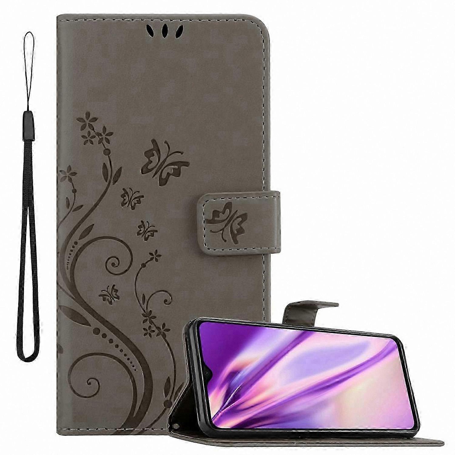Floral Pattern Phone Case with Card Slot for Redmi Note 8 Pro Protective Cover
