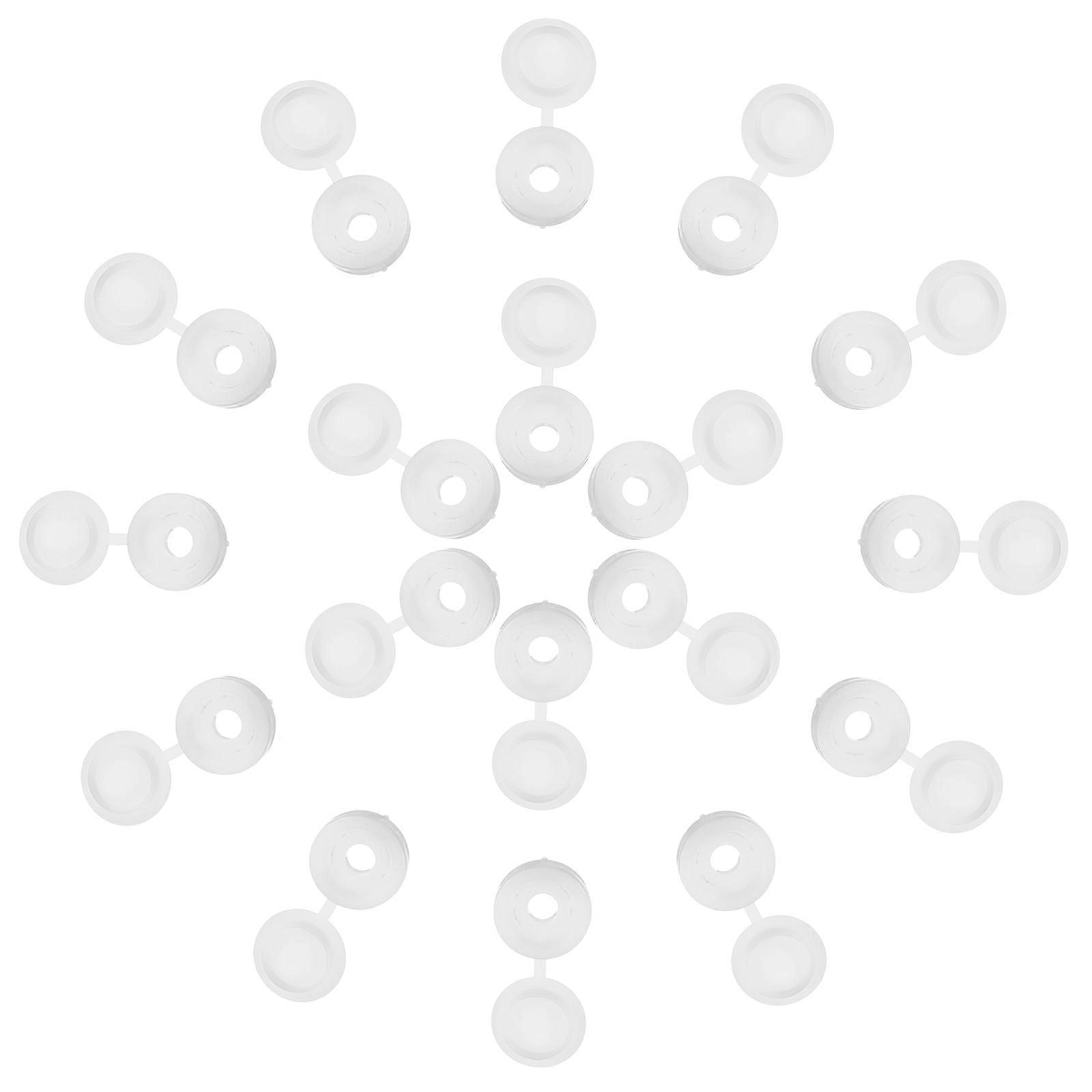 White Plastic Screw Covers for Protection Hinged Screw Caps 2000Pcs