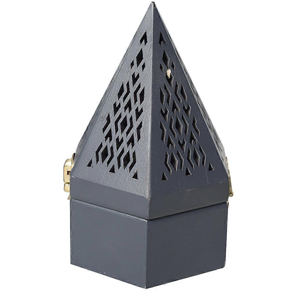 Decorative Incense Holder Wooden Pyramid Shape for Aromatherapy 5Pcs