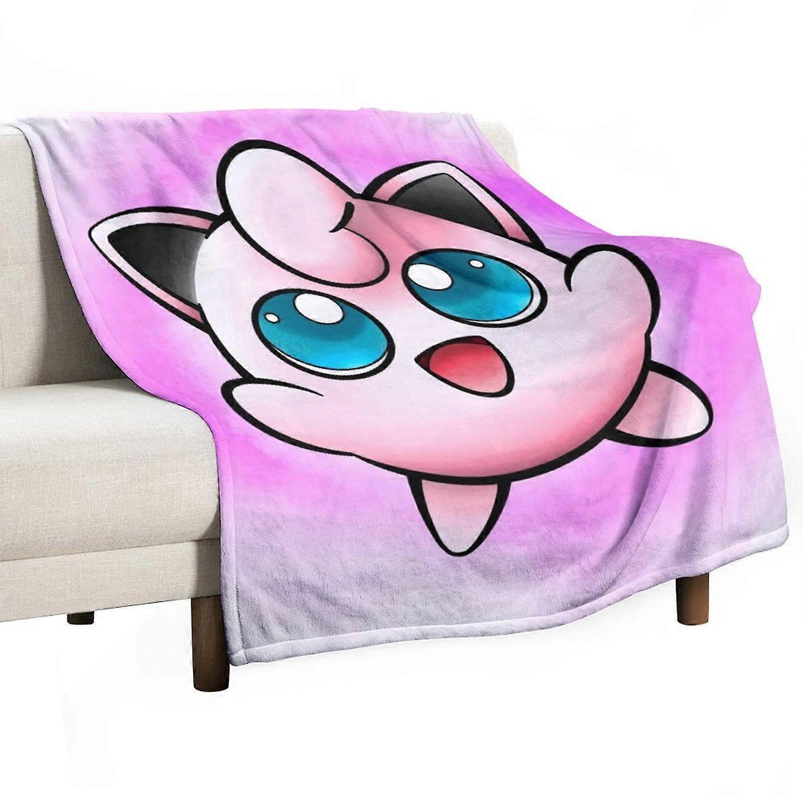Jigglypuff Queen Size Blanket, Super Soft Lightweight Cozy Plush Flannel, Compatible with Bed Decor, Couch, All Seasons, 40x50 Inches