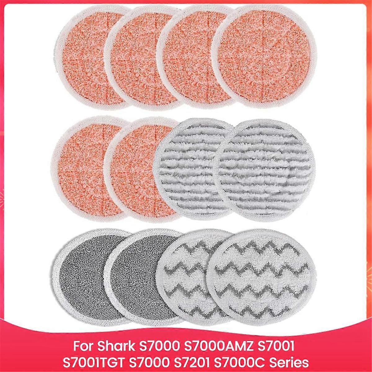 12PCS Steam Mop Replacement Pads for S7000 Series