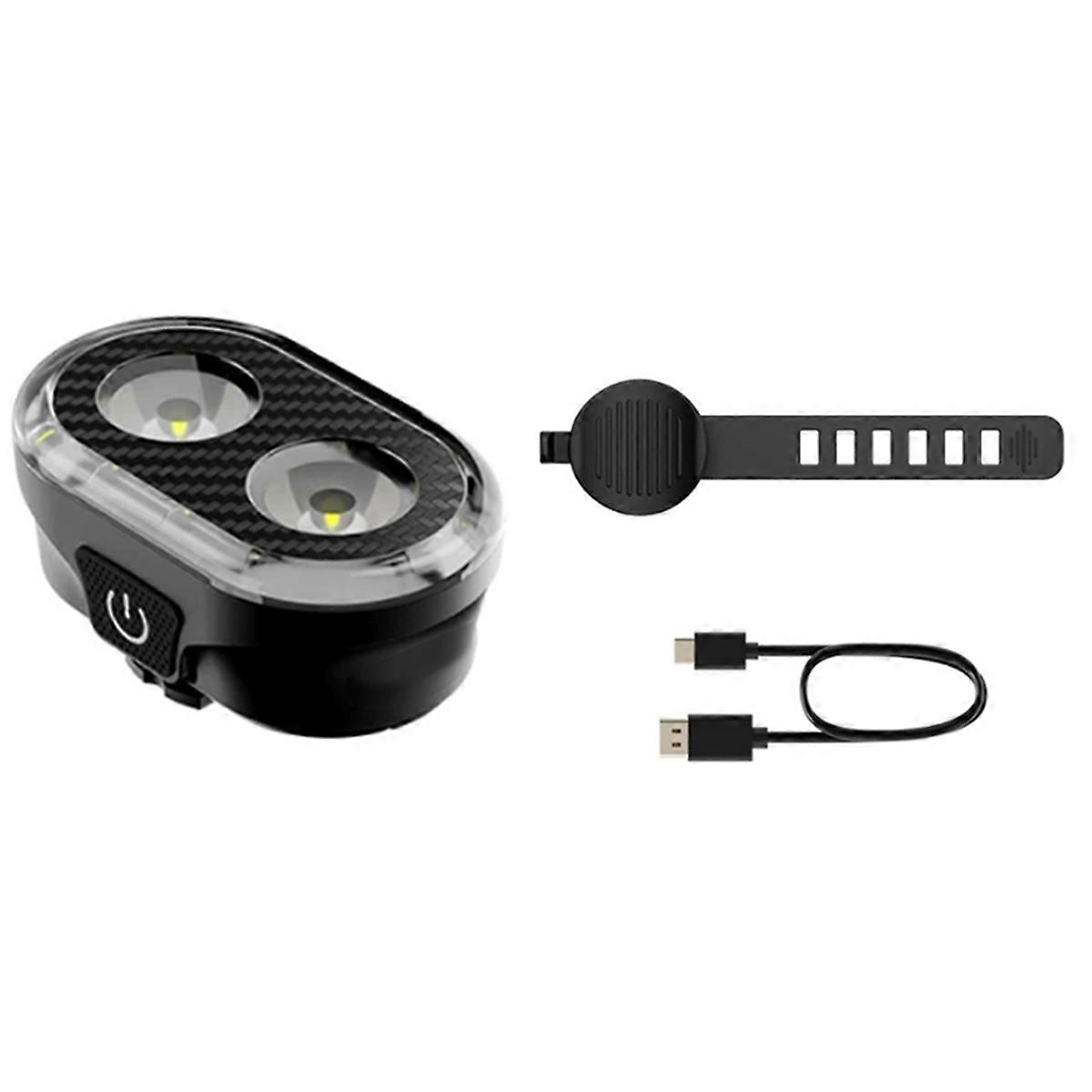 Bicycle Headlights Waterproof Front Light Type-C Charging 600MAH