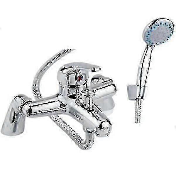 Bathroom Chrome Sink Bath Filler Tap Shower Mixer Taps With Hand Held Set Cold And Hot Water Tap-Good