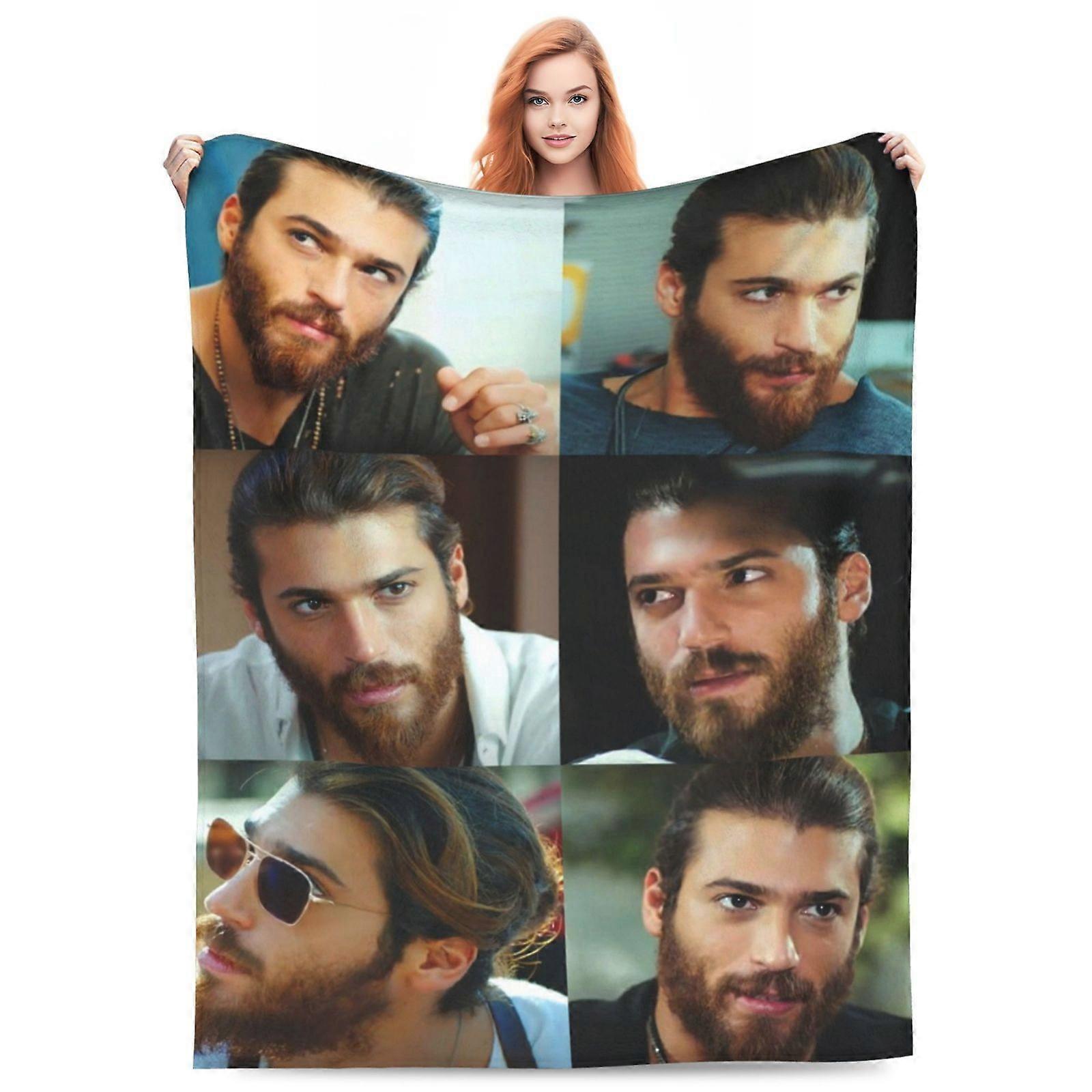 Kan Yaman Fleece kaste tæppe, Ultra Soft Cozy Luxury Fuzzy Blanket til sovesofa sofa, Letvægts varm plys tæppeshufhf368