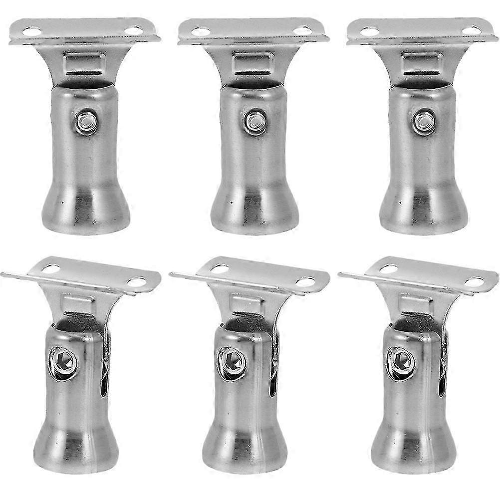 6 stuks leuning trap ondersteuning hardware leuning muur hanger roestvrij staal leuning beugel leuning houder trappen