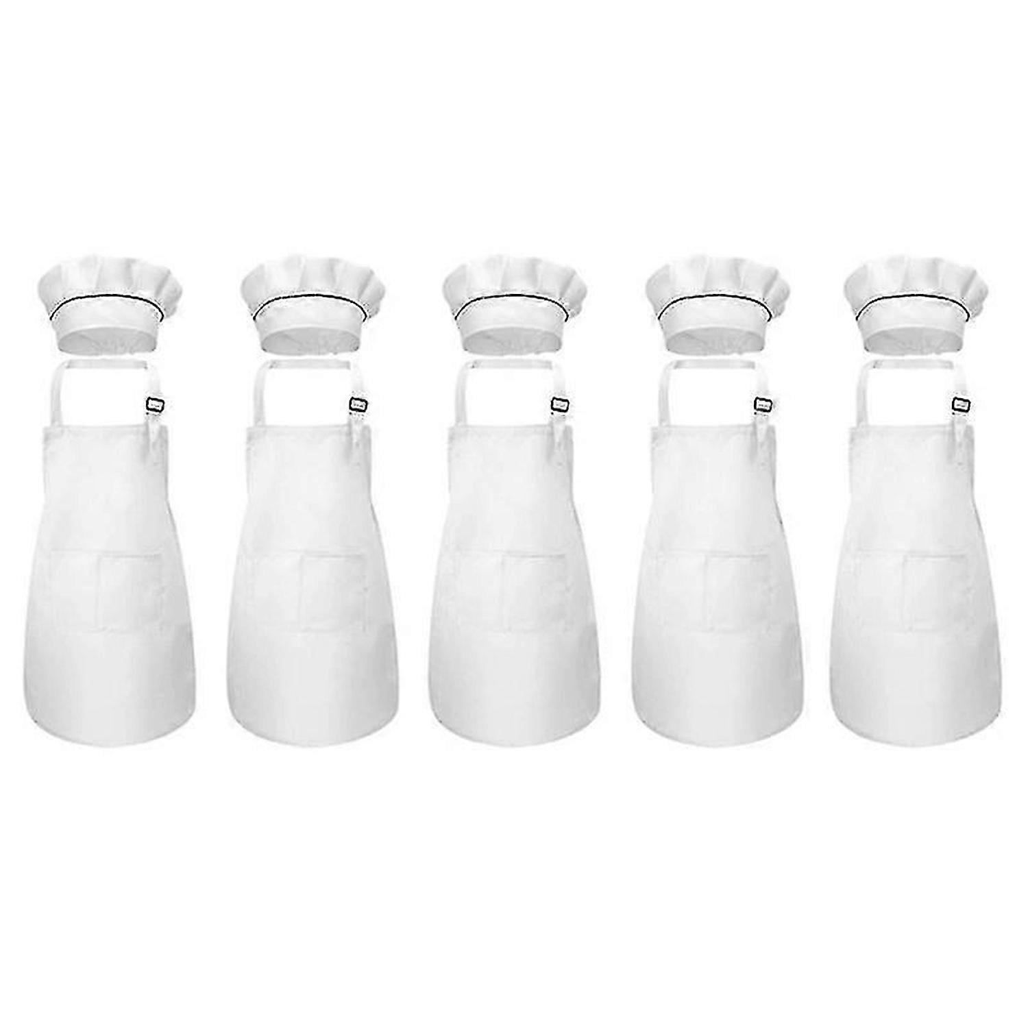 10 قطعة ساحة الأطفال وقبعة الشيف مجموعة قابل للتعديل ساحة مطبخ الأطفال للطبخ والطلاء