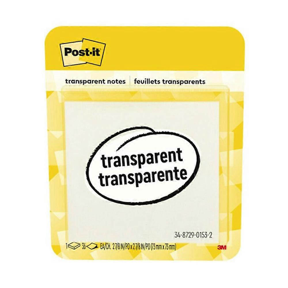 Post-it High-Quality Transparent Clear See-Through Sticky Notes 36 Sheets