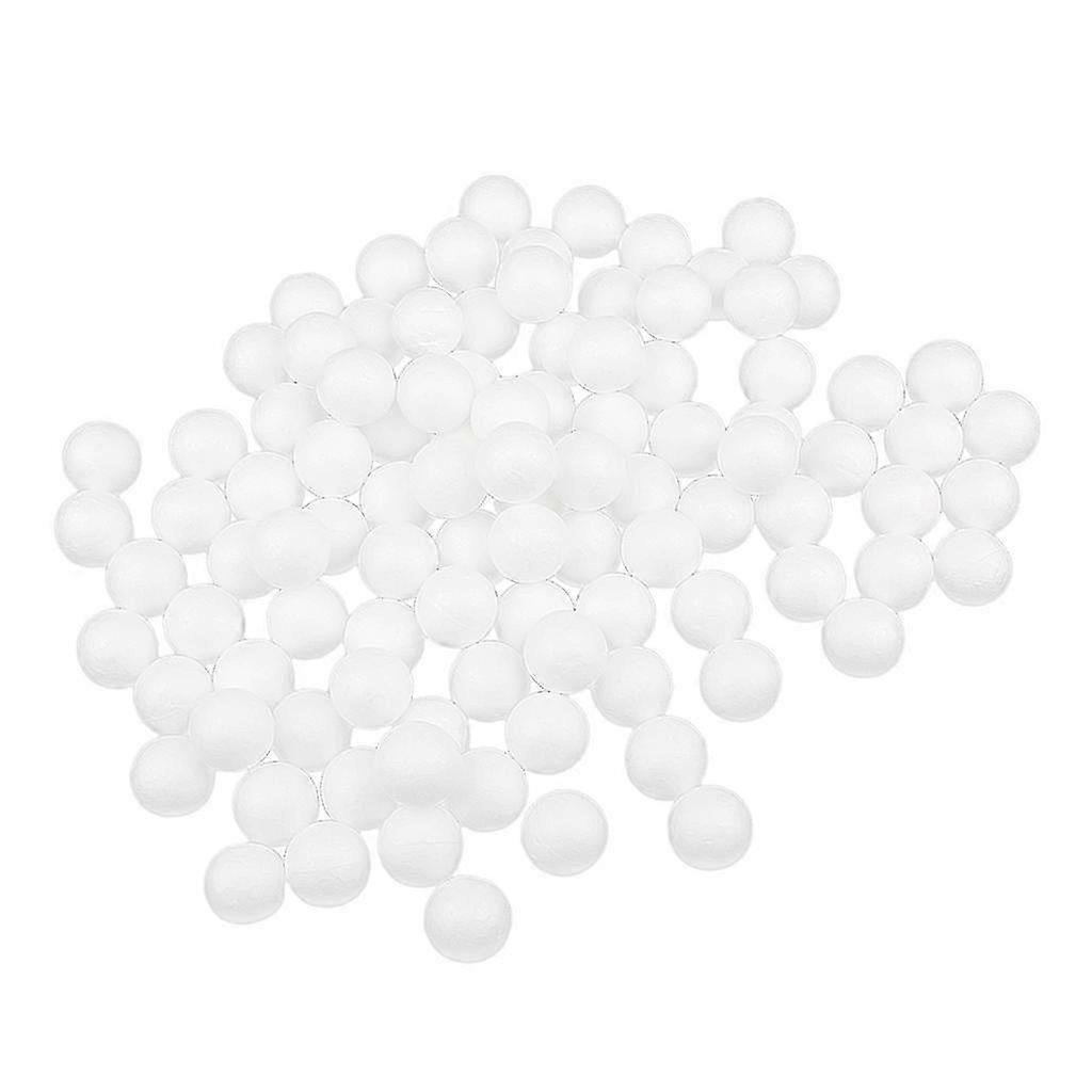 100pcs 25mm Solid White Modelling Craft Polystyrene Foam Balls