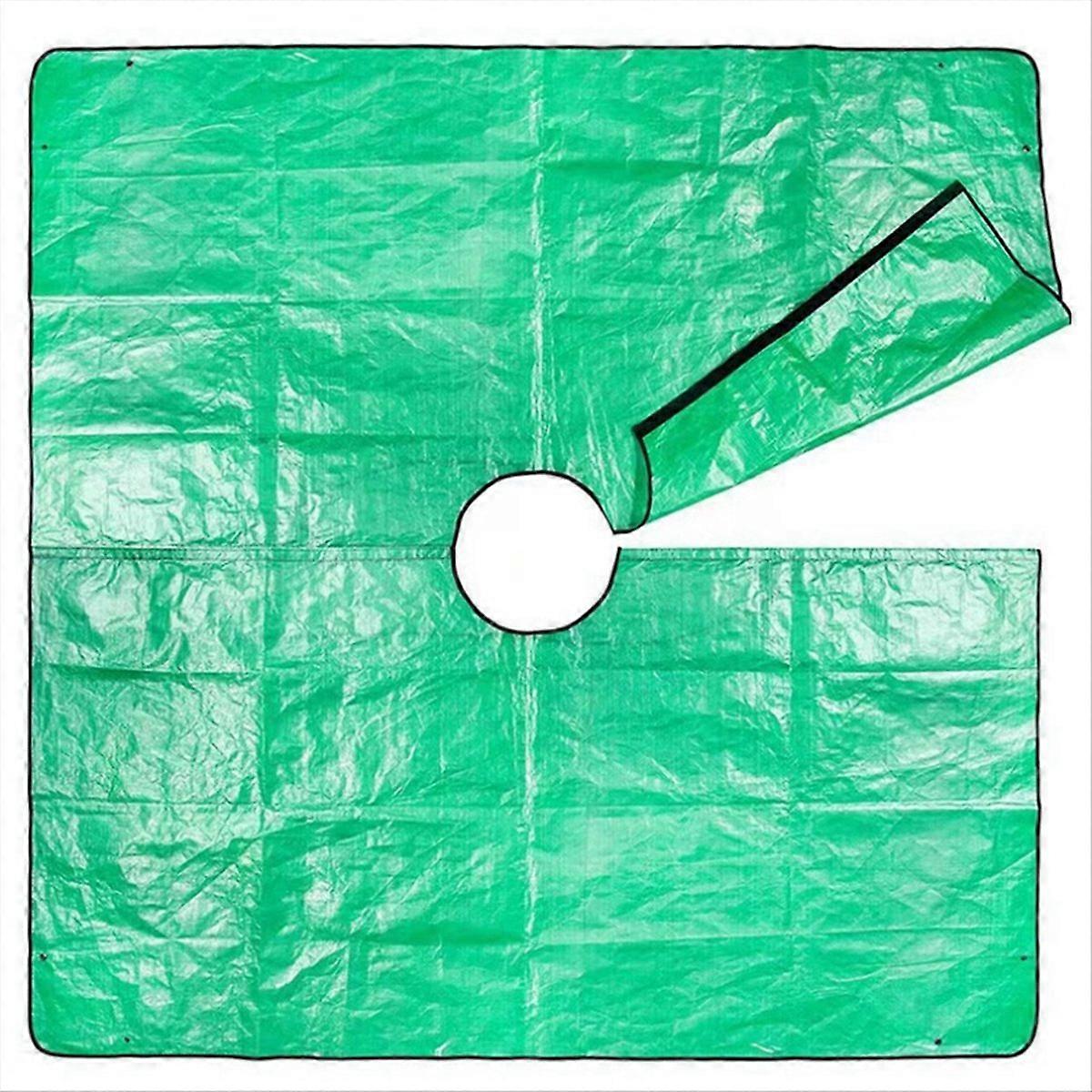 Garden Tree Pruning Waterproof Tarp With 12 Inch Hole for Tree Hedge