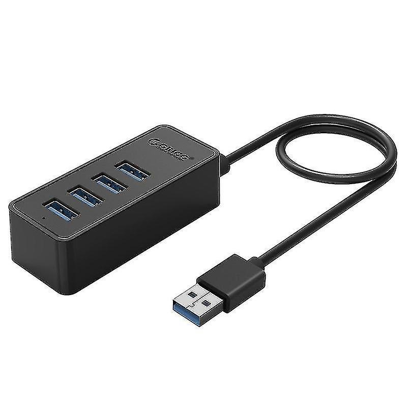 Computer Accessory Sets Orico W5p-u3-30 4-port Usb 3.0 Desktop Hub With 30cm Micro Usb Cable Power Supply Black