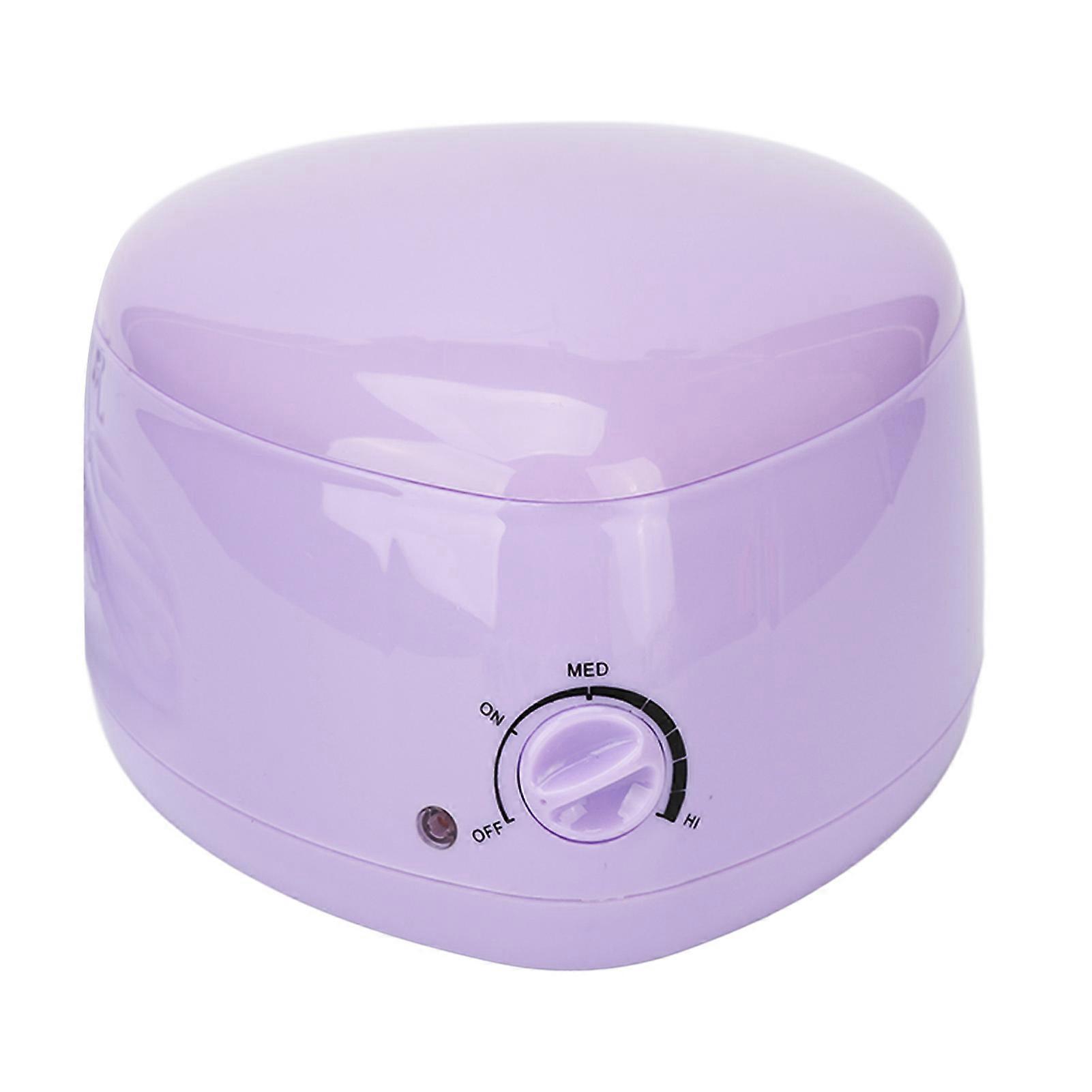 迷你蜡加热机心形硅胶内锅易清洁蜡加热器设备紫色欧盟插头 220V