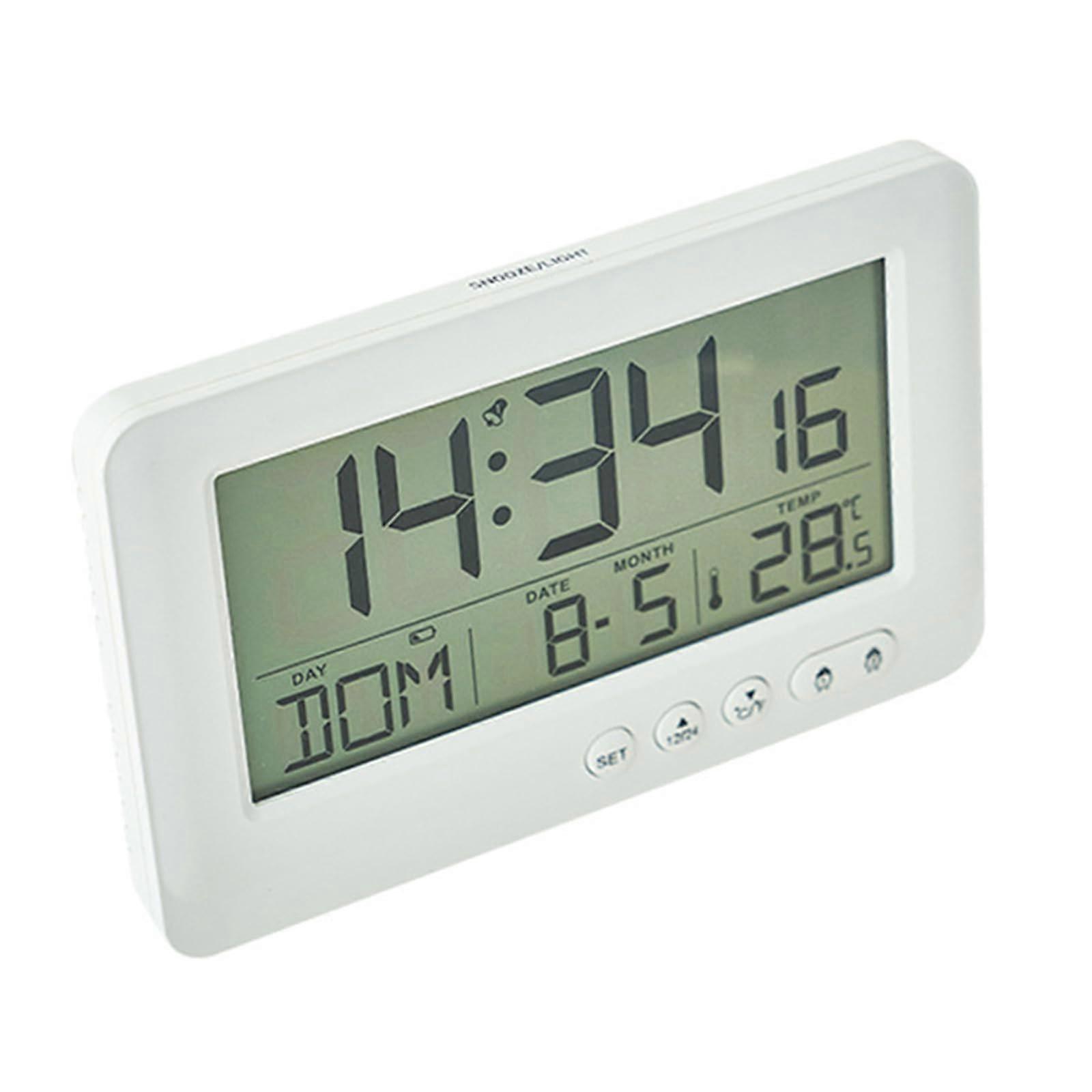 Modern Digital Table Clock Temperature Reading Date And Week Display Alarm Desktop Clock