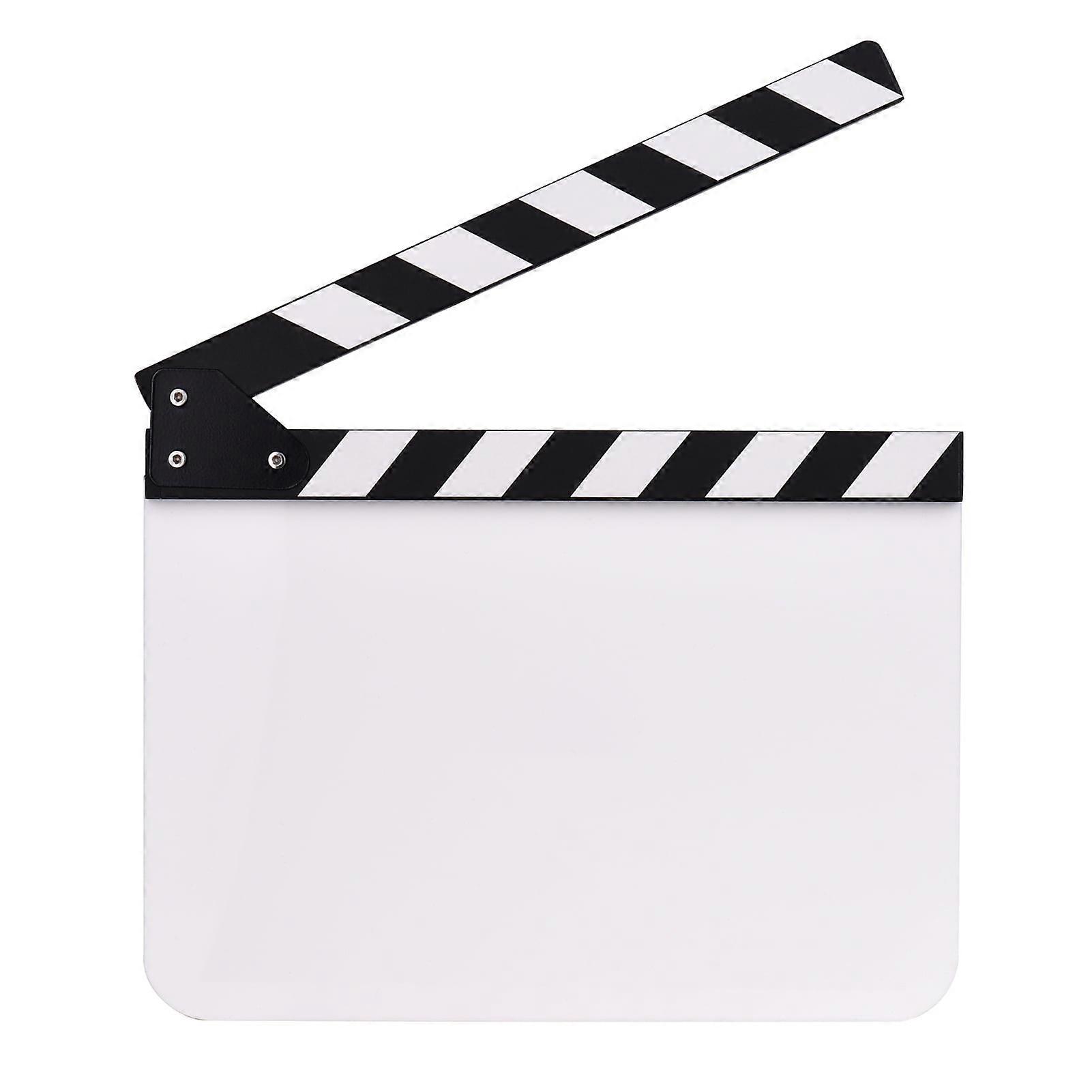 Clapper, Acrylic Film Clapboard, Movie Directors Clapper Board Slate, Cut Action Scene, Blank Clap Board Dry Erase