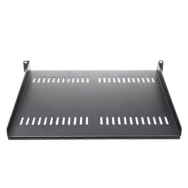 1U Server Rack Shelf Universal Vented Tray for 19" Equipment Rack & Cabinet
