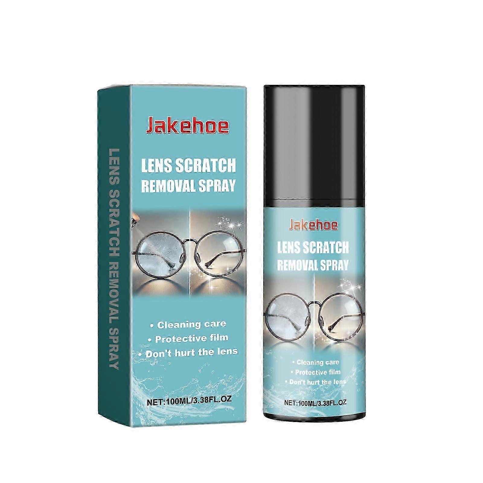 Anti-Fog Lens Cleaning Spray for Glasses - 100ml Portable Solution for Clear Vision & Scratch Repair