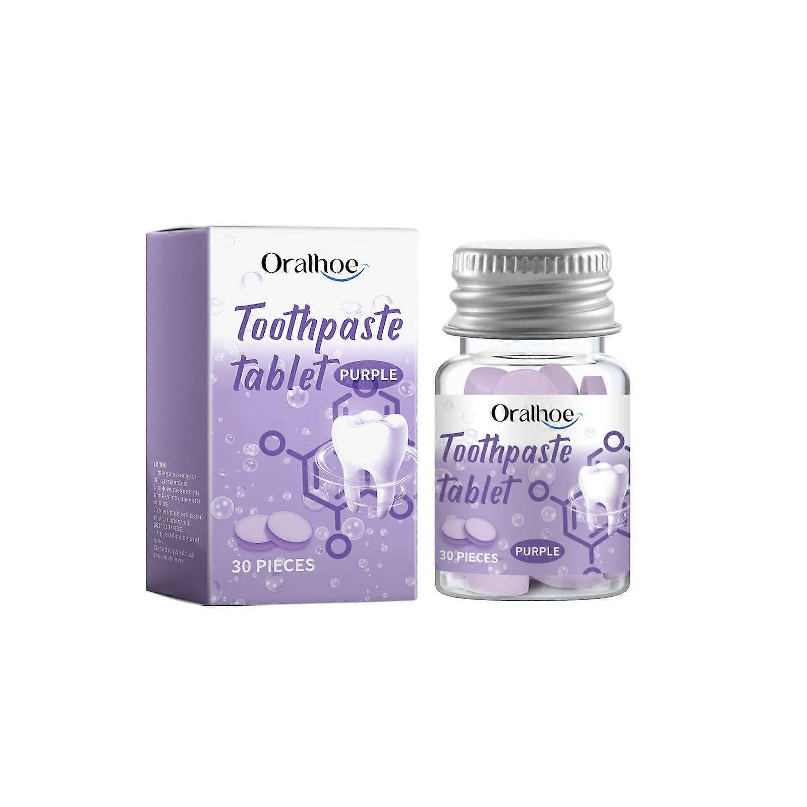 Oralhoe Solid Toothpaste Tablets For Deep Teeth Cleaning, Oral Care, And Removing Yellow Stains. Portable Toothpaste Tablets