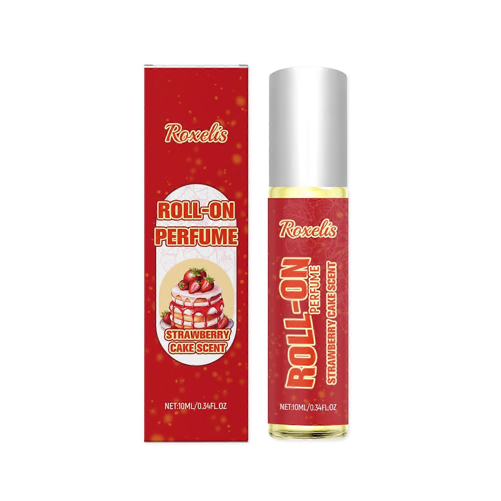Roxelis Strawberry Cake Roll-On Perfume Is Fresh, Natural And Leaves A Sweet Fragrance. It Is Elegant, Gentle And Romantic For Dates