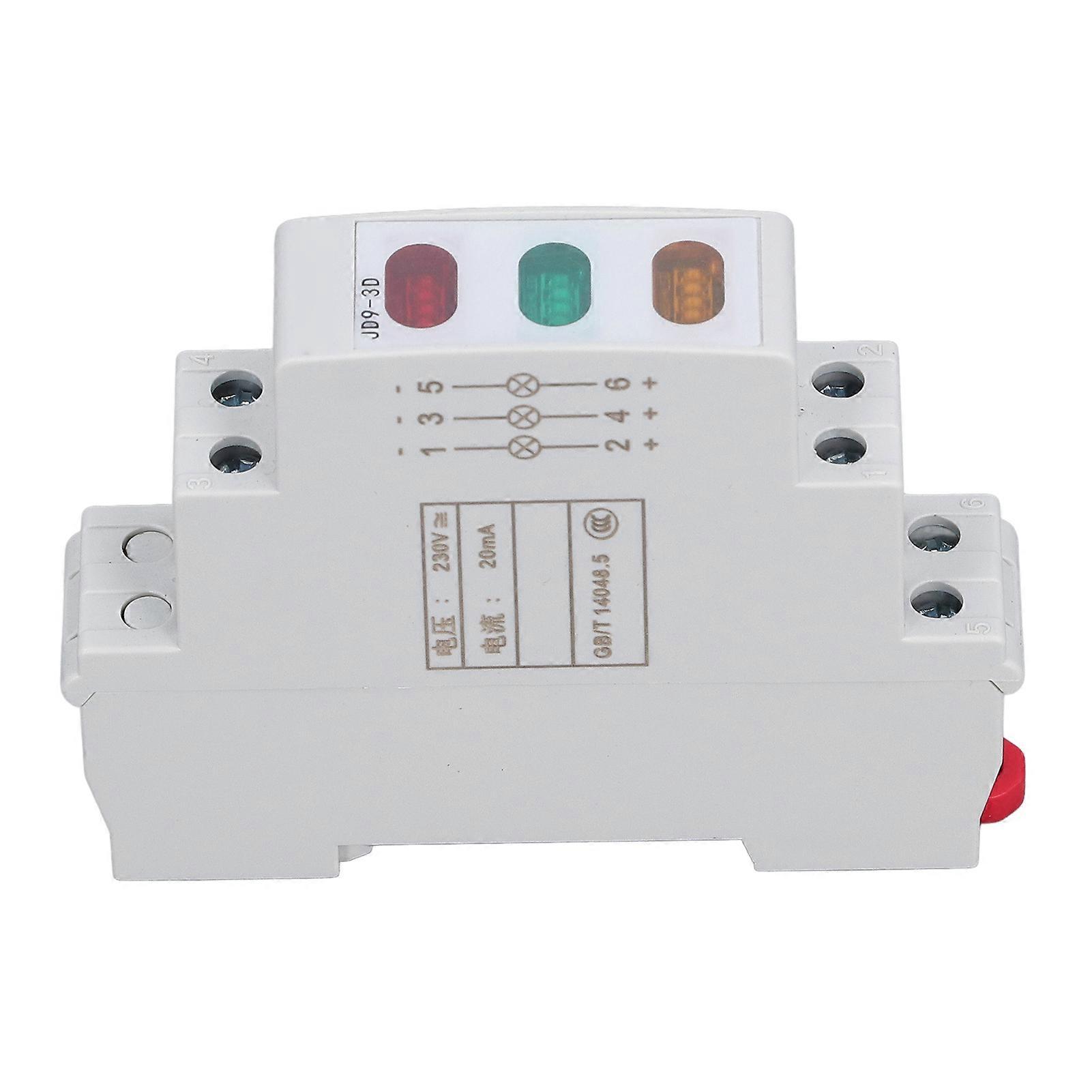 DIN Rail Indicator Light Red Yellow Green LED Indicator Lamp for Magnetic Starter Contactor AC DC 230V