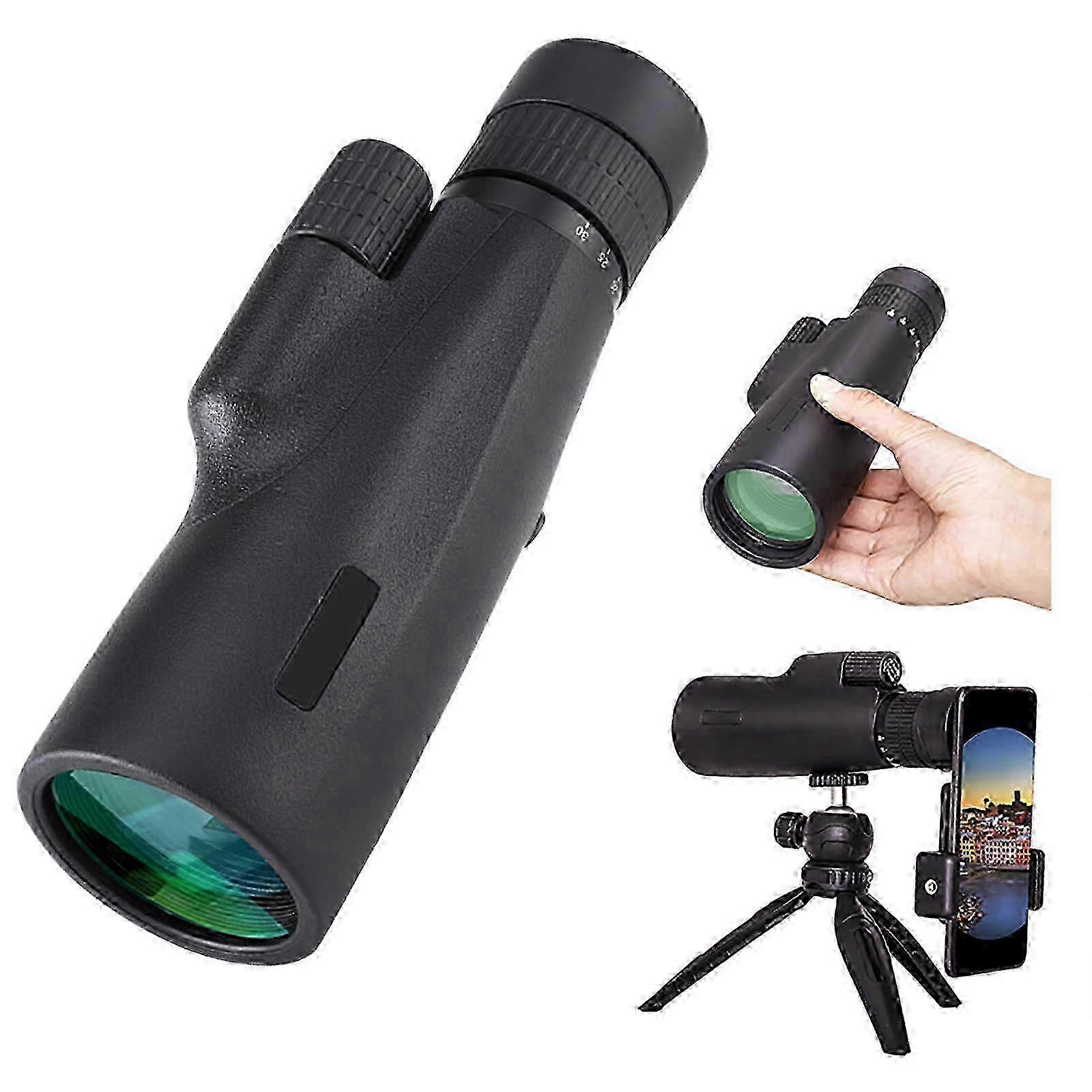 Compact 10x30 Monocular Telescope for Adults, High Power HD with BAK-4 Prism FMC Lens