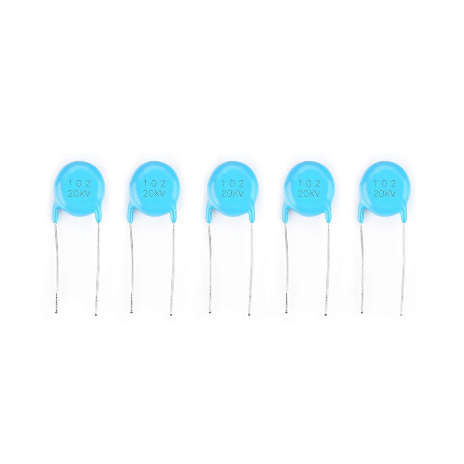 5pcs 20KV 1000PF High Voltage Ceramic Disc Capacitors HV Set