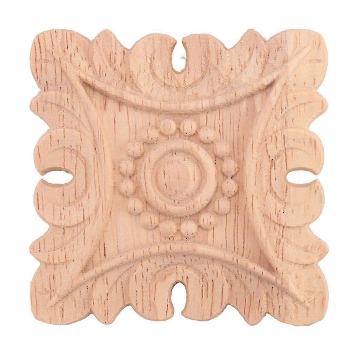 וינטאג 'עץ לא צבוע מגולף פינה onlay applique מסגרת רקע ריהוט הבית ארון קיר דלת קישוט תפאורה