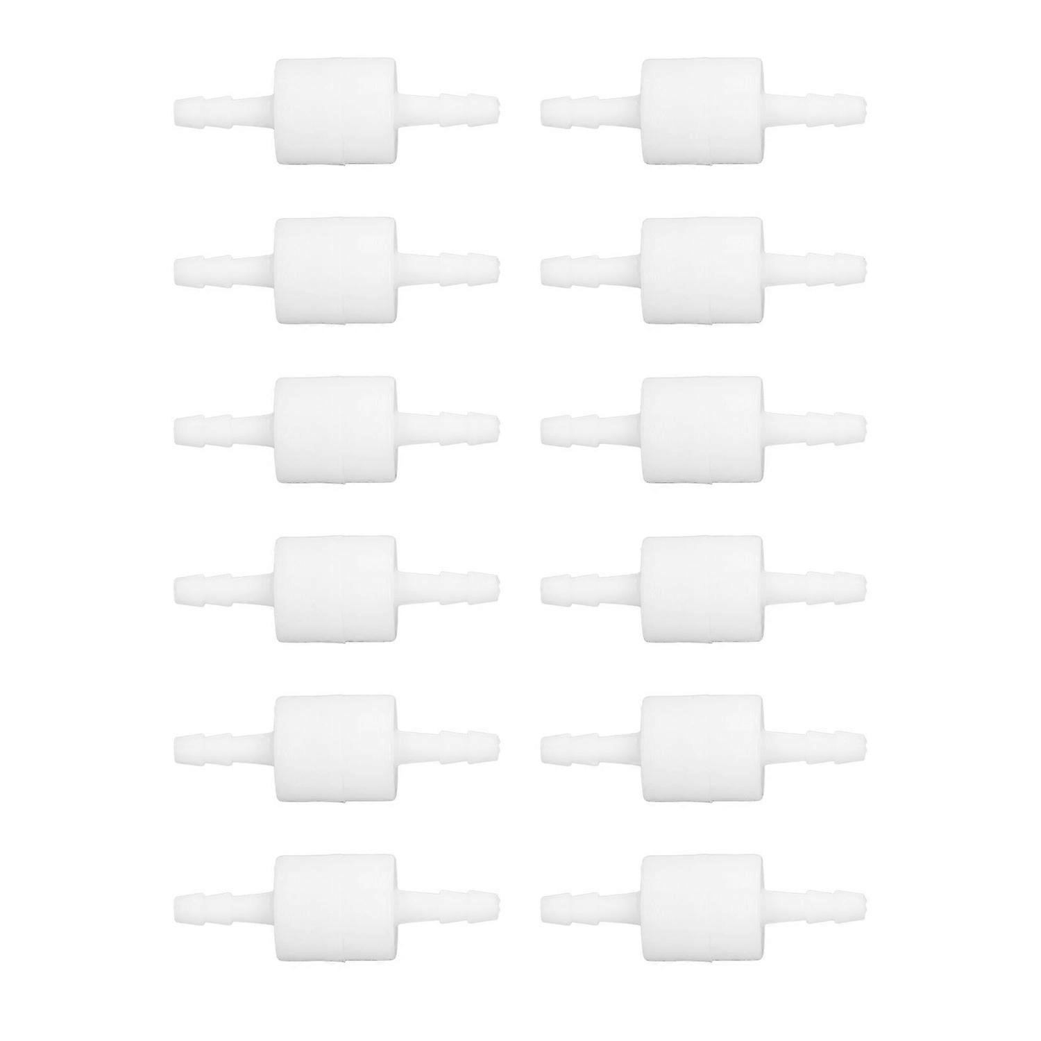 12 Pcs Single Way Check Valve PE High Temperature Corrosion Resistant Spring Water Stop Check Valve 