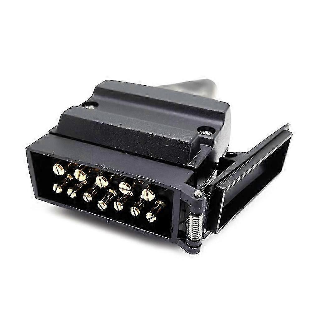 12 Pin Flat Trailer Socket Plug Set Connector Austrilia Standard Nylon & BrassA