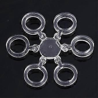 40pcs transparent 5mm élastique PVC bandes de pêche Carp Tackle