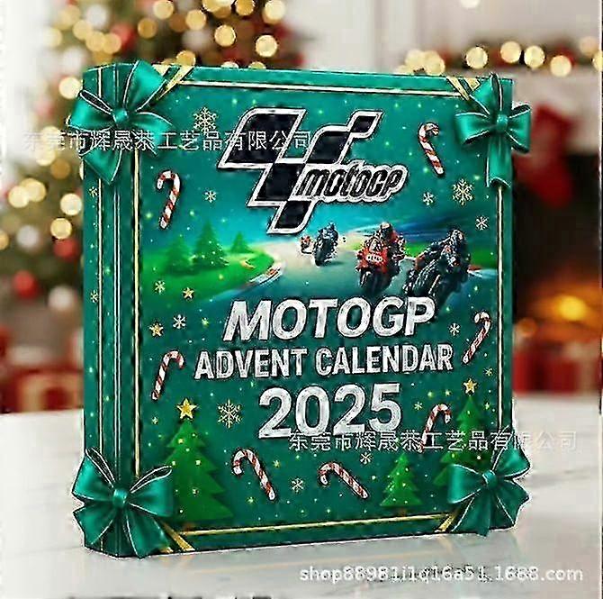 Ημερολόγιο Μοτοσικλέτας Advent 2025 - Δώρο αντίστροφης μέτρησης 24 ημερών για τα Χριστούγεννα, Διασκεδαστικό δώρο για λάτρεις και αναβάτες μοτοσικλέτας, 2D ακρυλική μοτοσικλέτα, Διακοπές