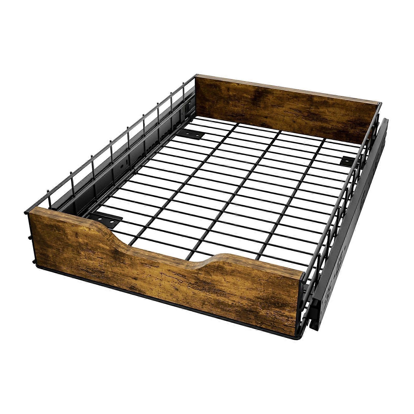 Pull Out Cabinet Organizer Basket with Sliding Drawer for Pantry, Sideboard, Under Sink Storage