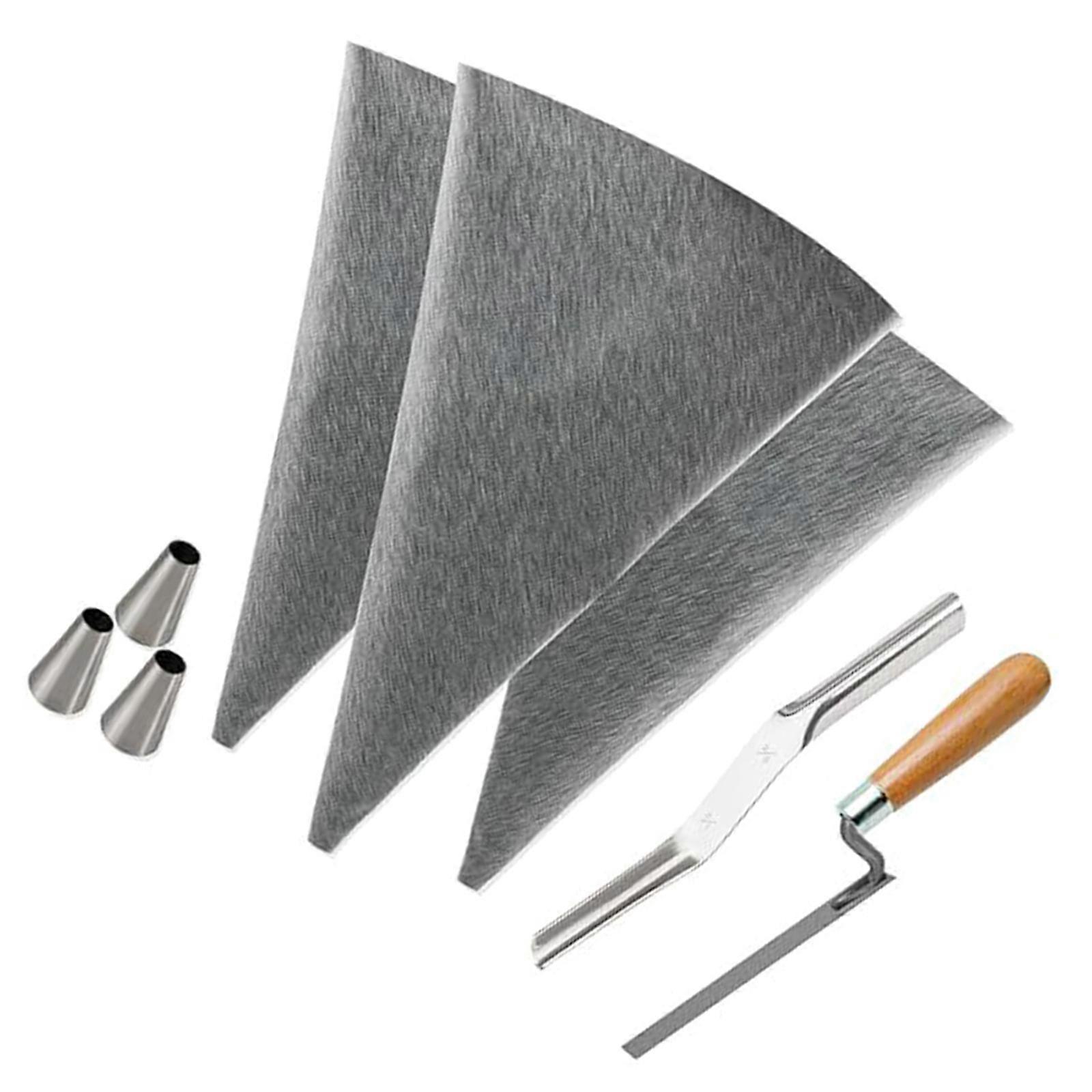 Strong Synthetic Leather Grout Bag with Steel Funnel Ergonomic Handle for Efficient Tile Grouting & Mortars Application Multicolor