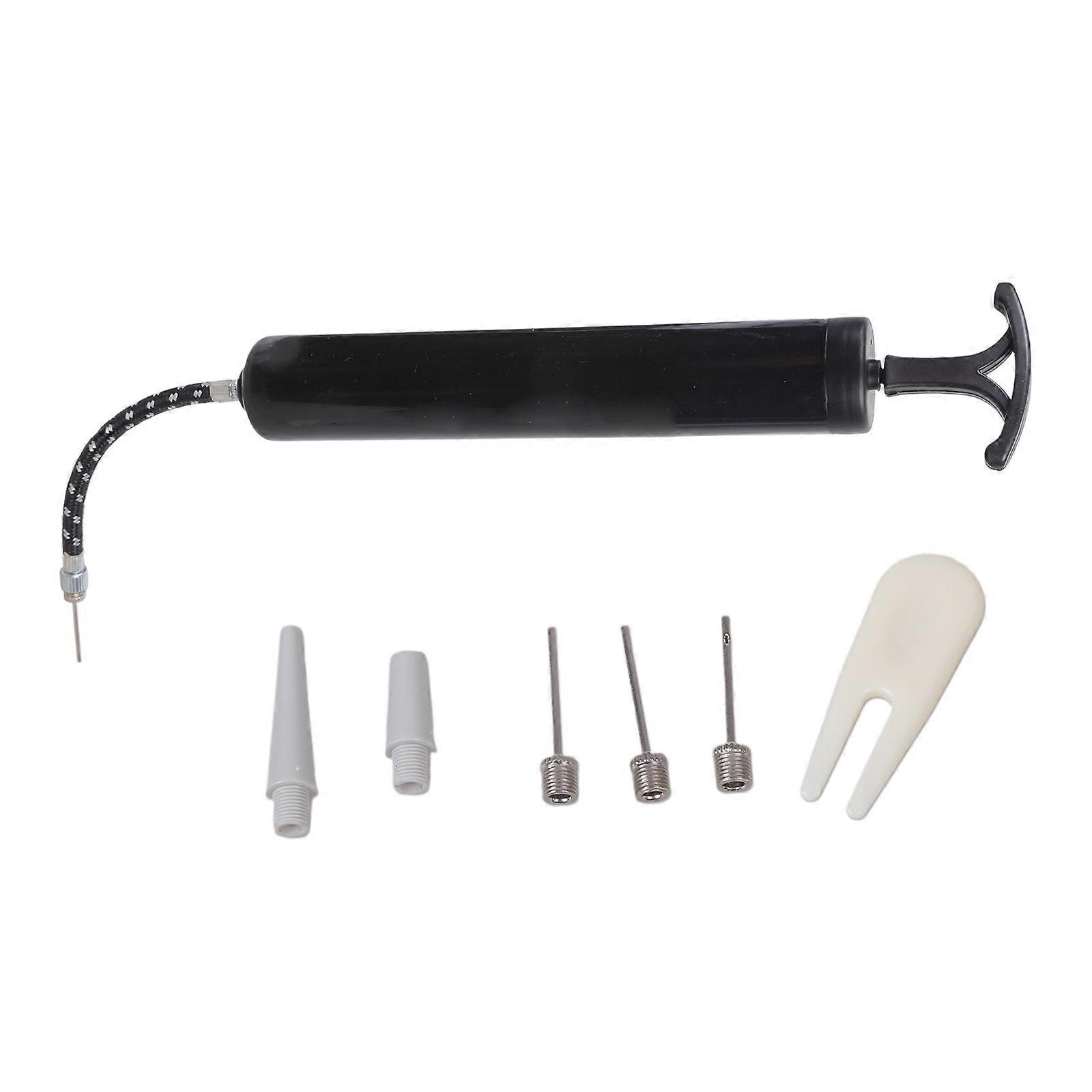 Bicycles Pumps with Needle, Nozzle, Extension Hoses Basketball Inflator Push & Pulls Inflating System Easy to Use Multicolor