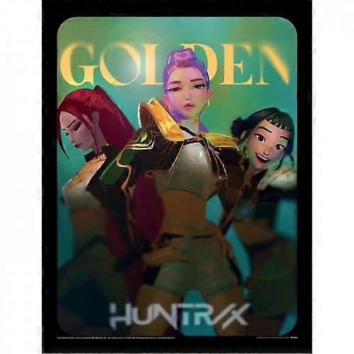 K-Pop Demon Hunters Golden Framed Poster