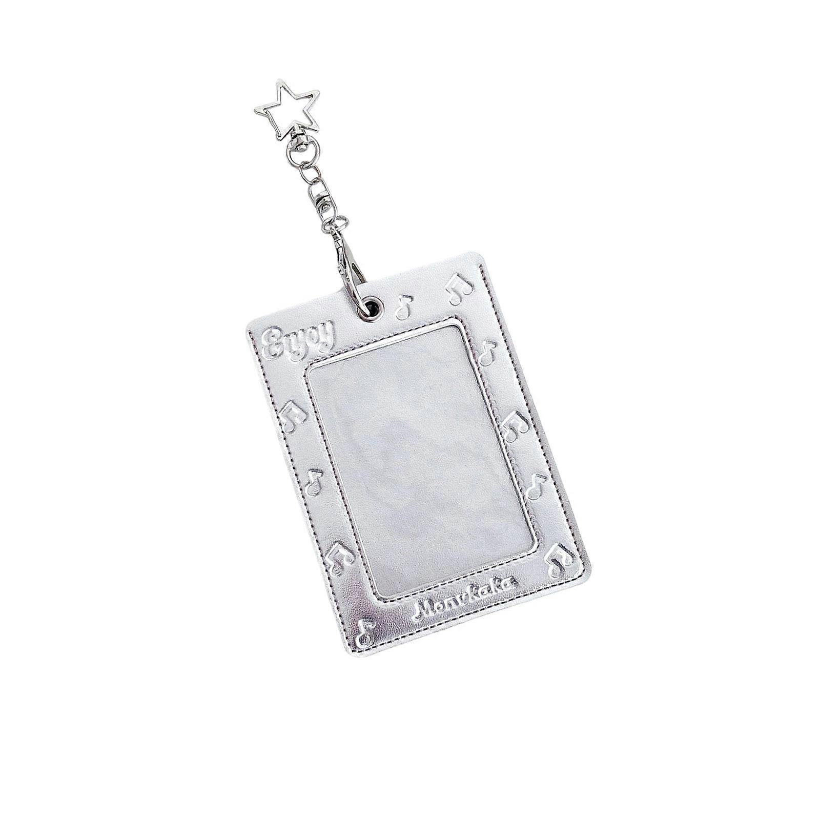 Functional Star Card Holder Keychain Bag Charm Perfect For Kpop Enthusiasts To Keep Idol Photo Cards Safe Multicolor