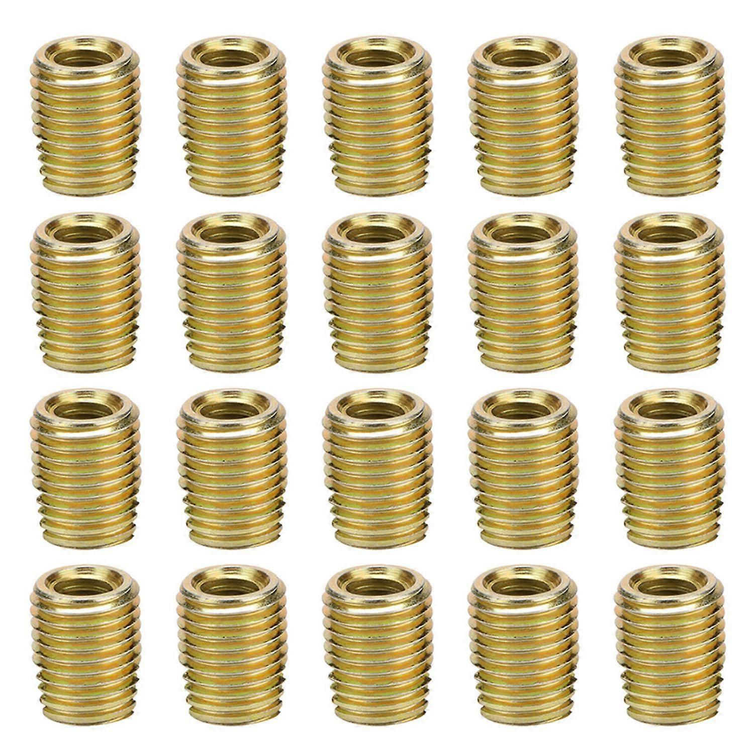 20Pcs 302 Carbon Steel Self tapping Thread Insert Accessories(Inner M3*0.5 Outer M5*0.5)