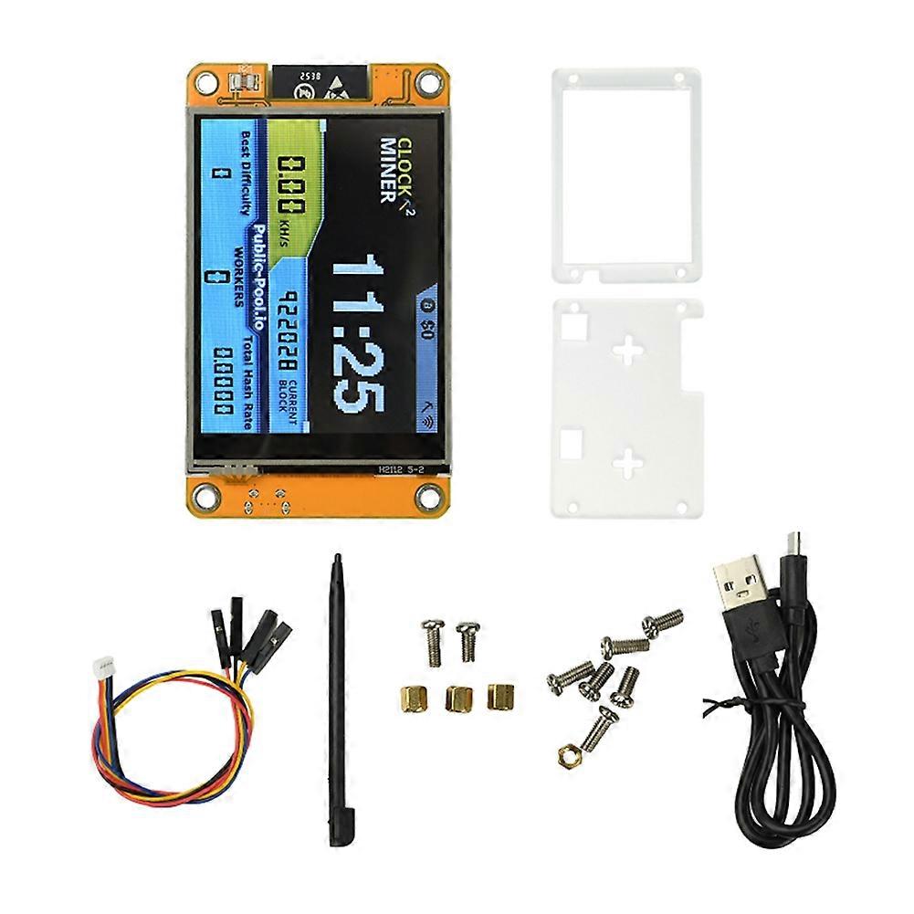 355KH/S Harshrate NMMiner NerdMiner 2.8inch Smart Display ESP32-2432S028 Harshrate Bitcoin Crypto Solo Miner