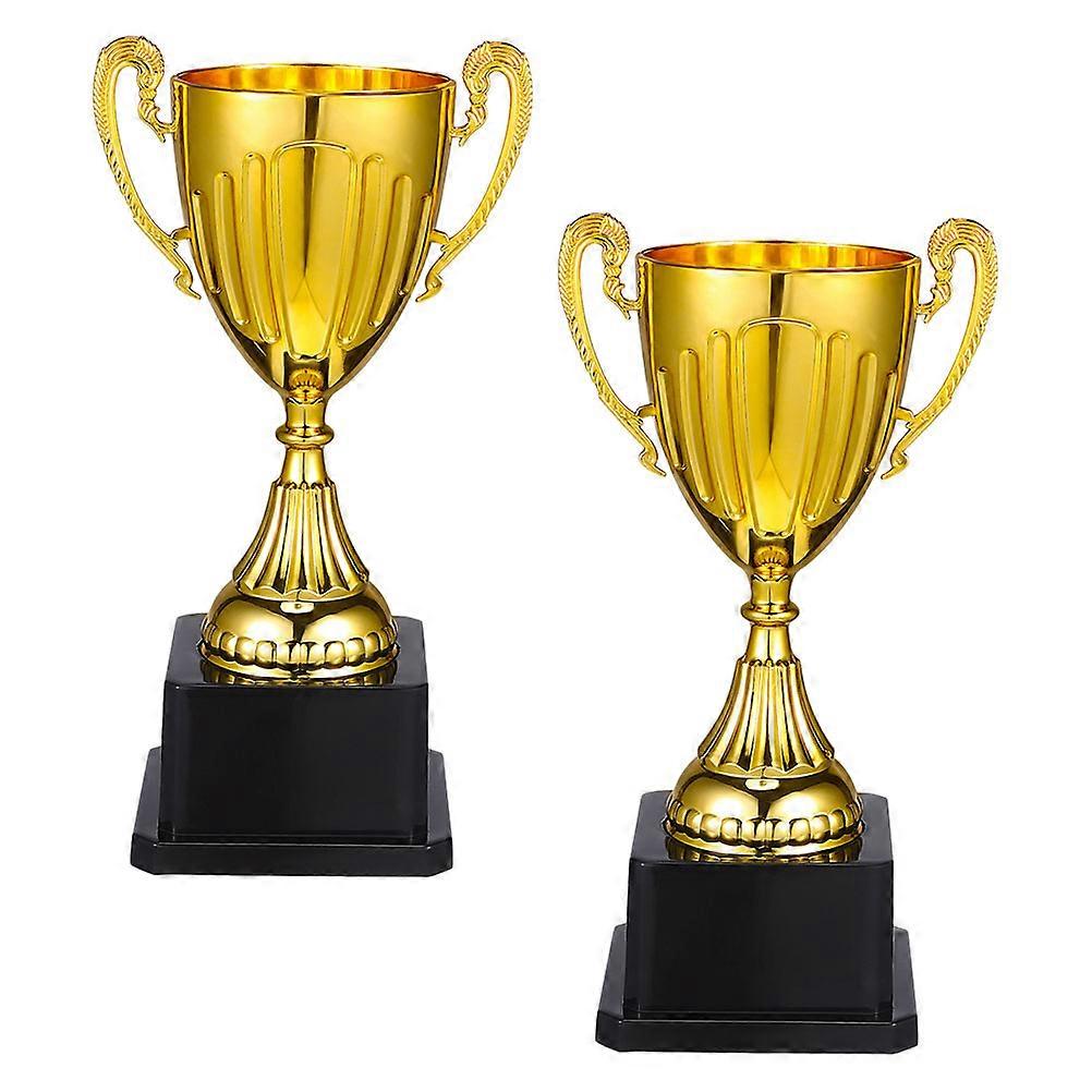 Golden Mini Trophy Cup Award Trophy for Classroom Rewards 2Pcs