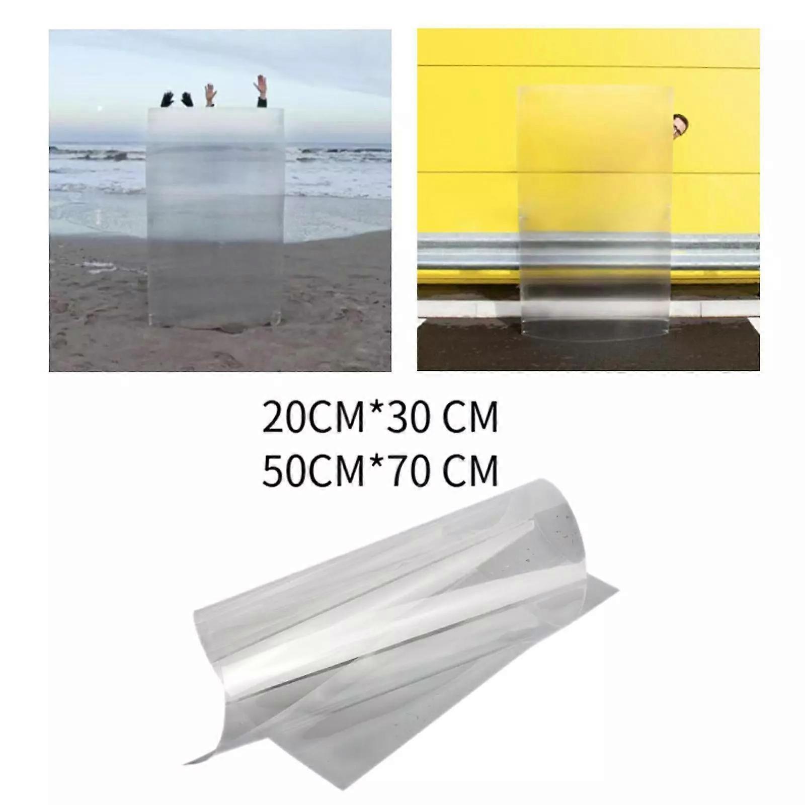 Sheet Invisible Material Invisibility Shield,Magician Tricks Prop Real~Invisible