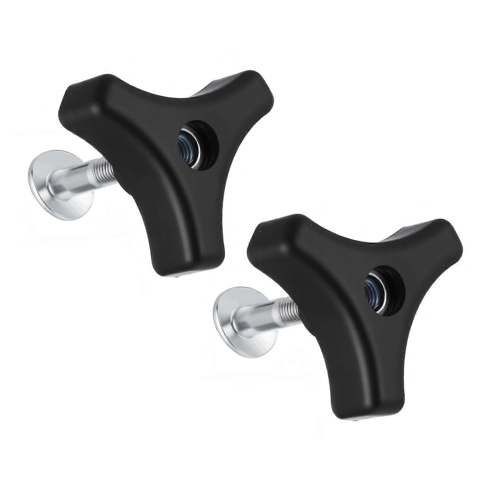 2 Pack Triangular Lawn Mower Handle Bolts Kit with Knobs, Durable Outdoor Replacement Parts