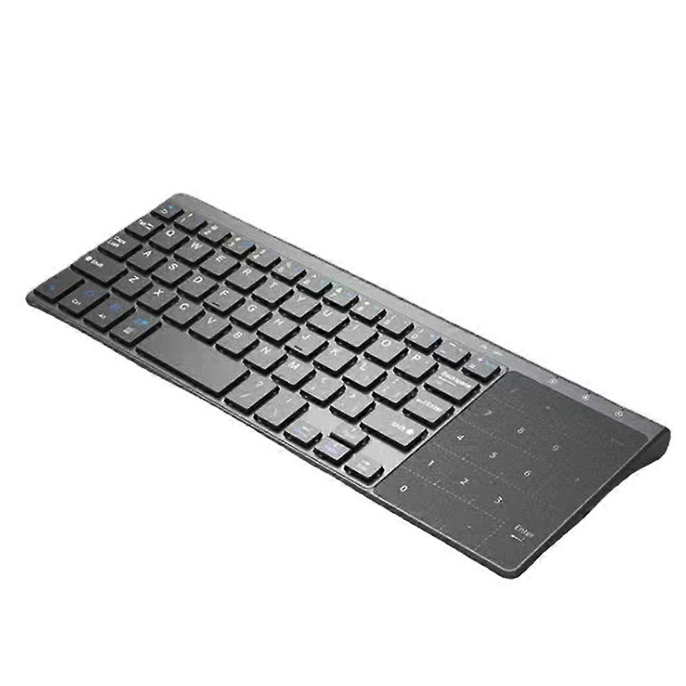 2.4G Wireless Touchpad Keyboard with 59 Keys Numeric Keypad Ultra Thin Mini Portable Keyboard for PC Laptop Computer