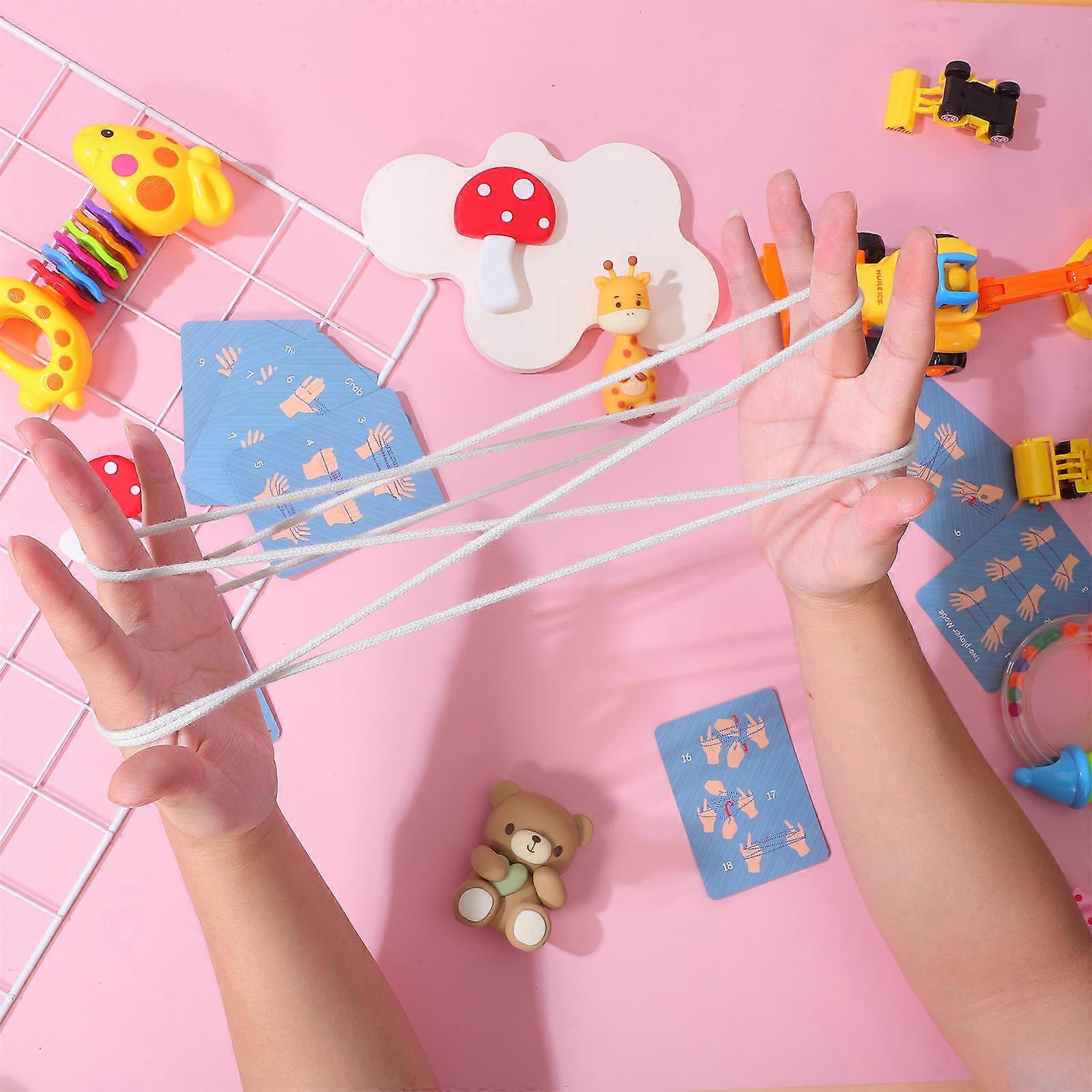 1 Set Cradle Rope Game Hand Game Finger Strings Cooperative Games Rope