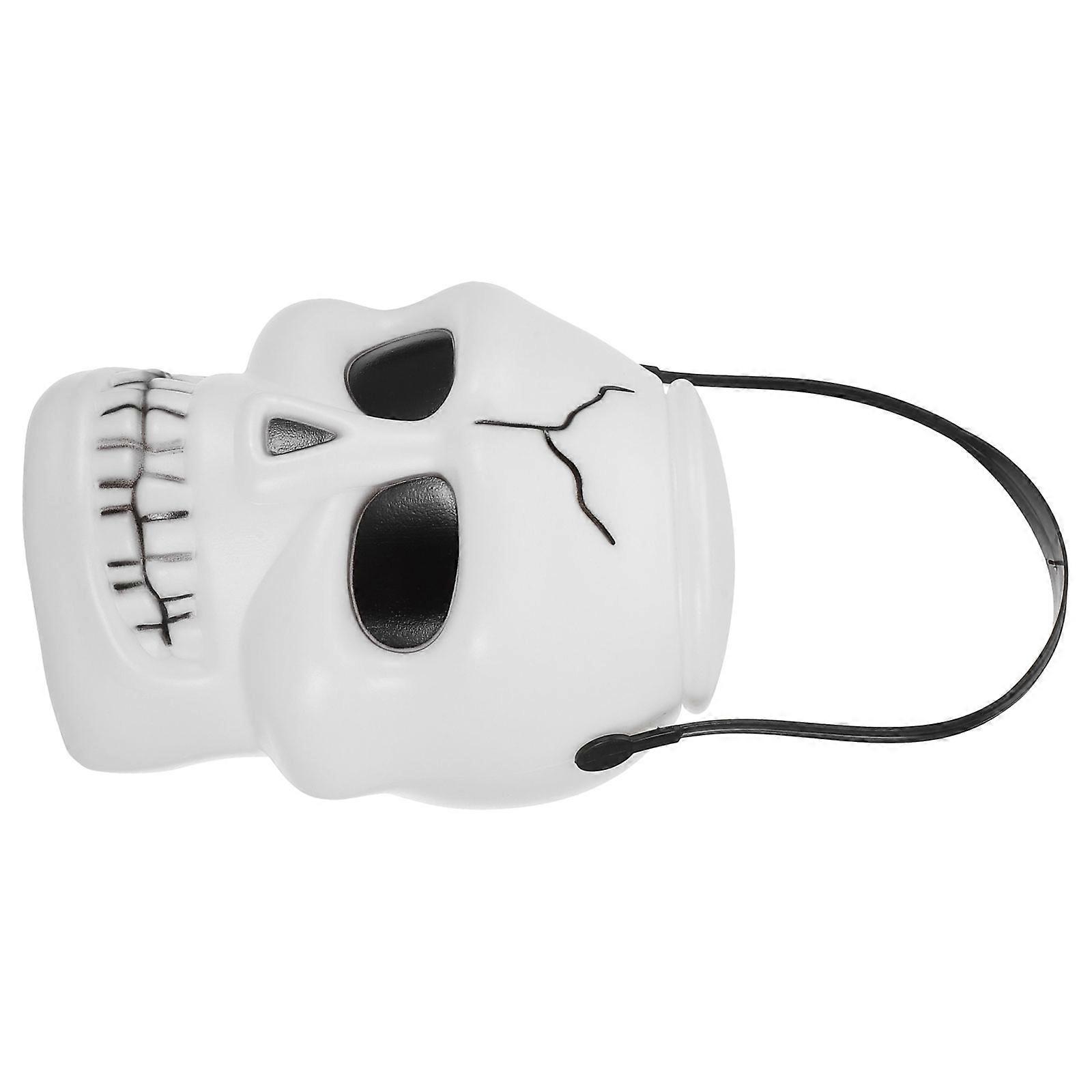 Halloween Candy Bucket Skull Design for Candy Storage Bucket