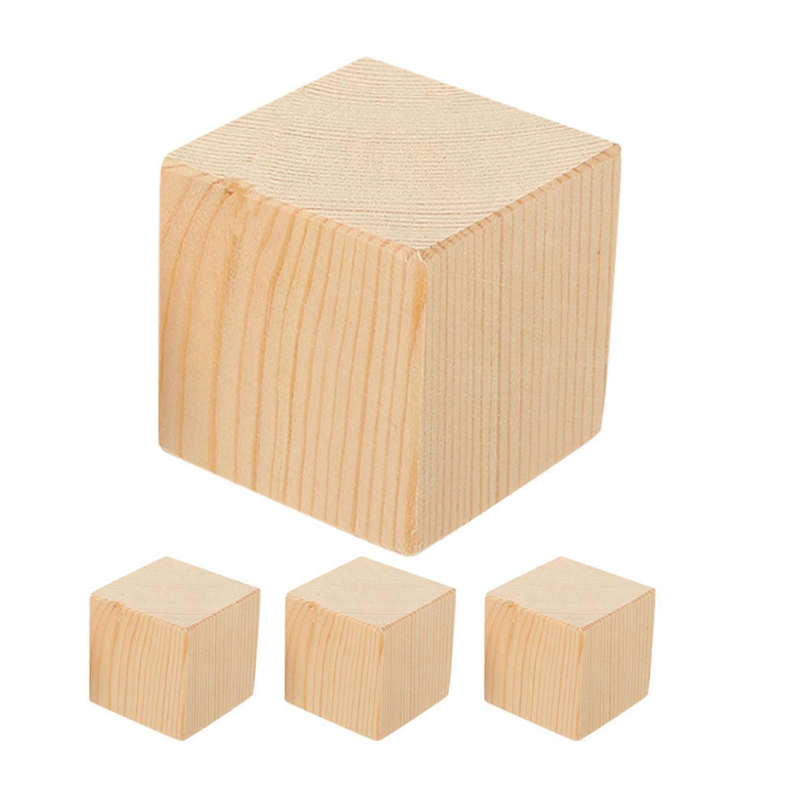 Conjunto de 4 Elevadores de Madeira para Móveis, para Cama e Sofá, Blocos Resistentes