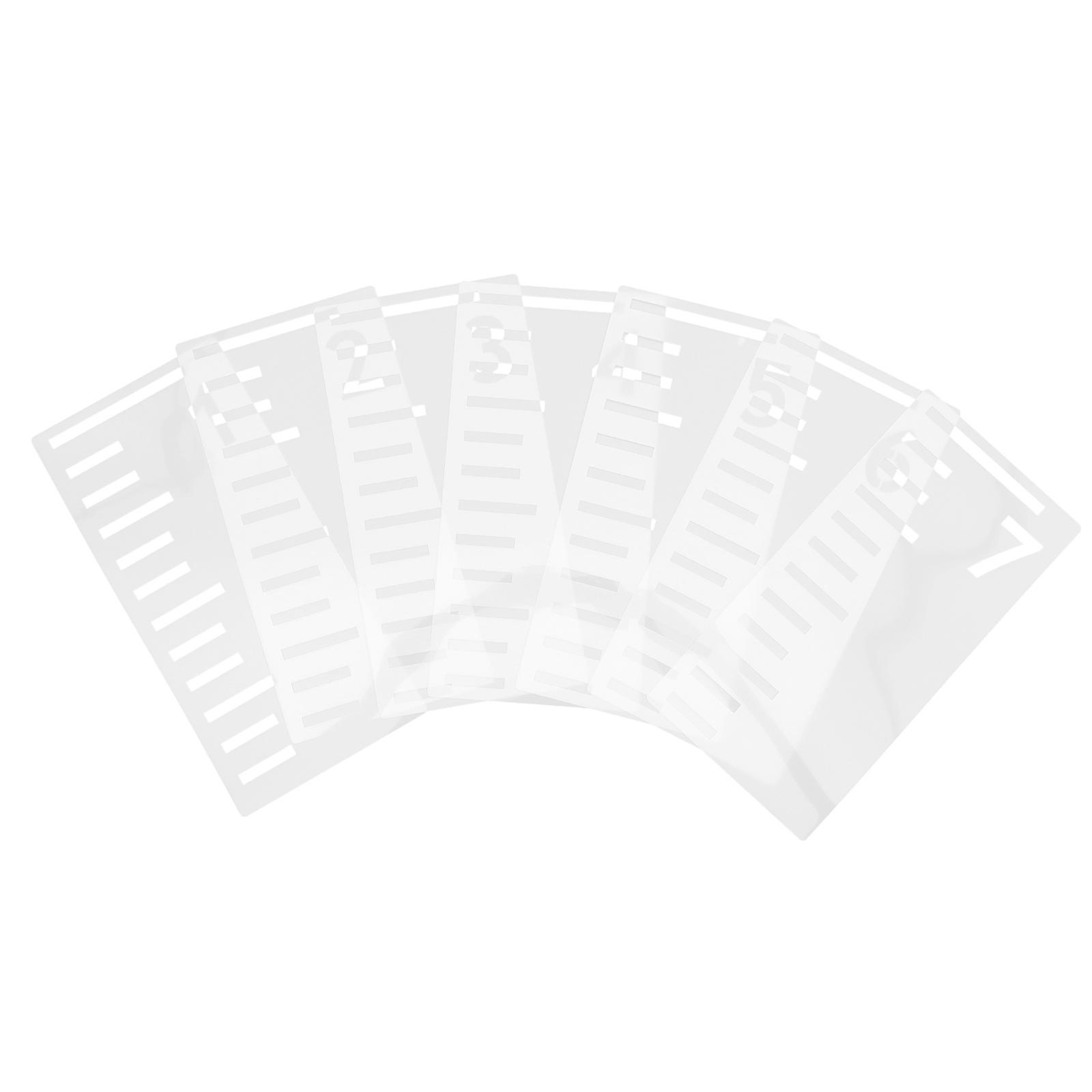 Kids Height Ruler Template 7Pcs Growth Chart Stencil for Home Use