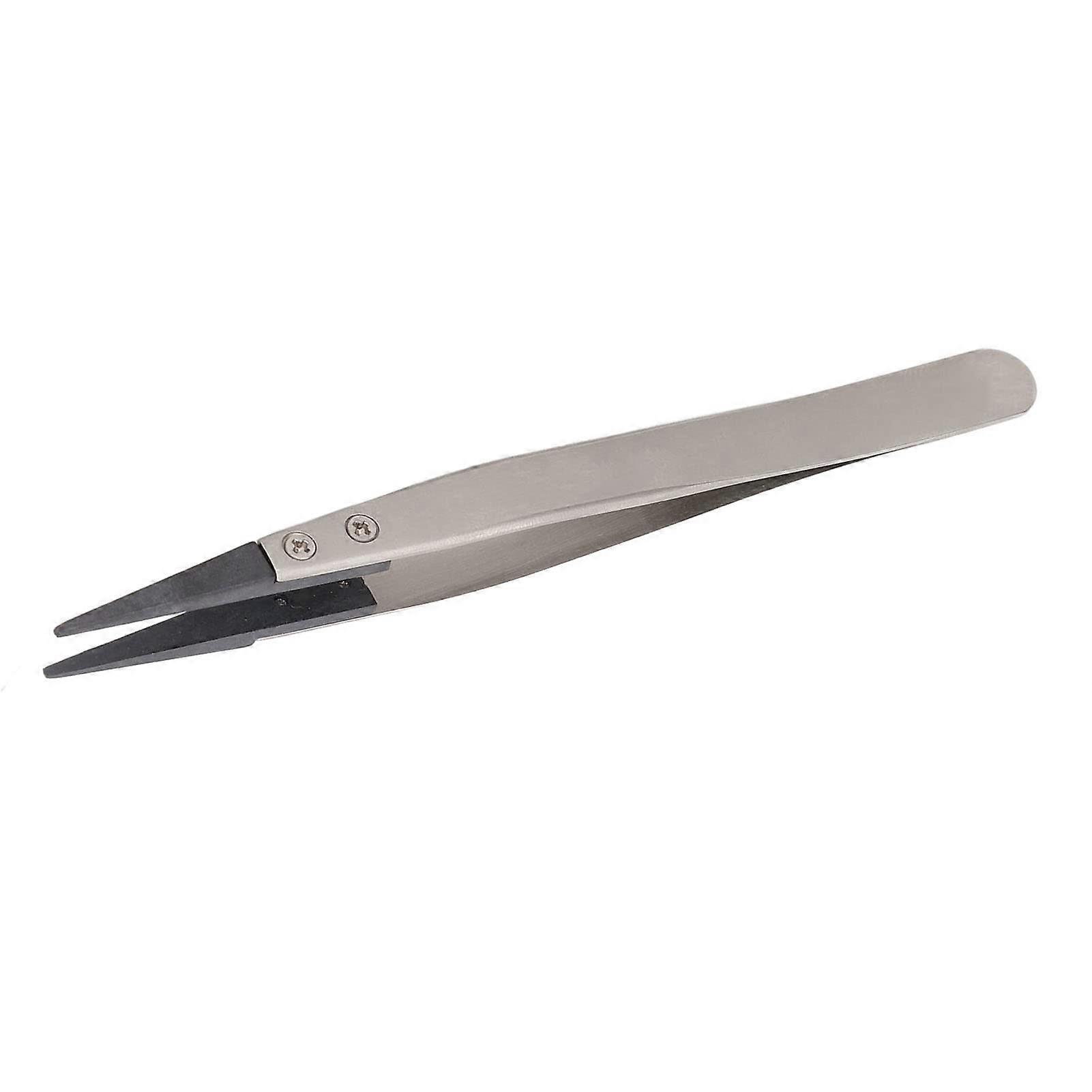 Anti Static Stainless Steel Tweezers with Replaceable Tips for Electronics Aerospace Automotive
